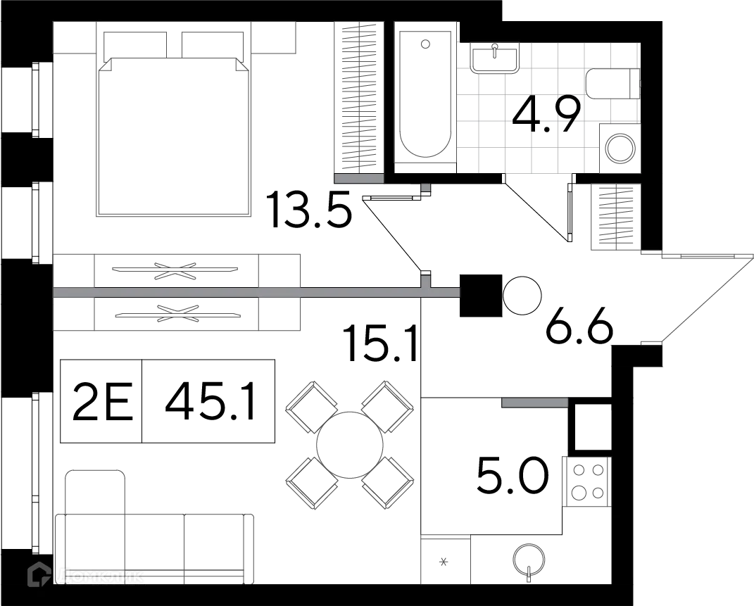 Фото квартиры в ЖК Клубный дом  Строганов