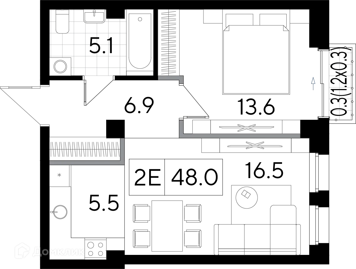 Фото квартиры в ЖК Клубный дом  Строганов