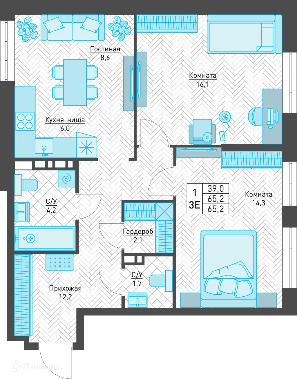Фото квартиры в ЖК Архитектор