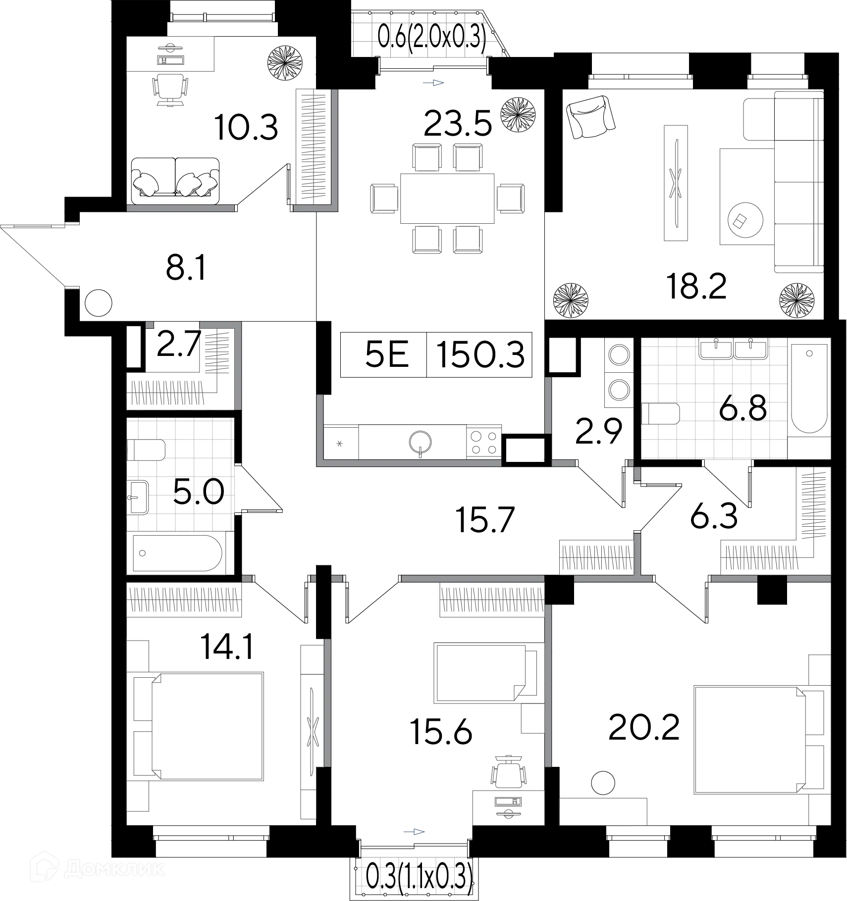 Фото квартиры в ЖК Клубный дом  Строганов