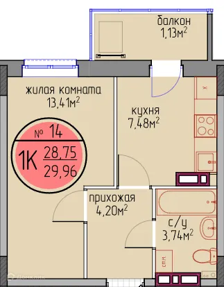 Фото квартиры в ЖК по улице Автозаводская