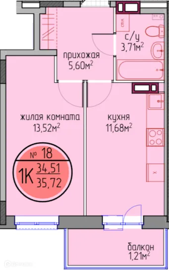 Фото квартиры в ЖК по улице Автозаводская