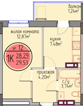 Фото квартиры в ЖК по улице Автозаводская