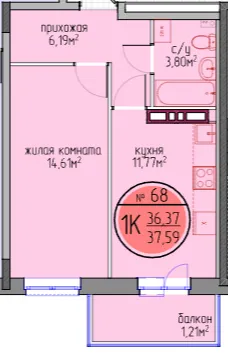 Фото квартиры в ЖК по улице Автозаводская