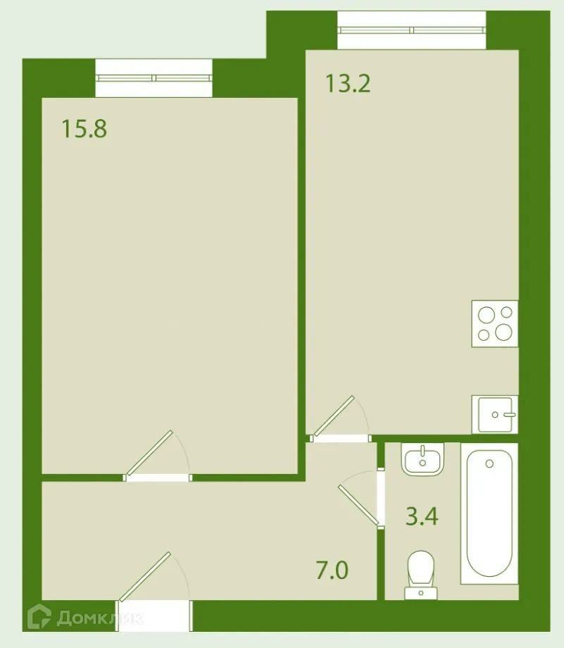 Фото квартиры в ЖК "Дмитровград"