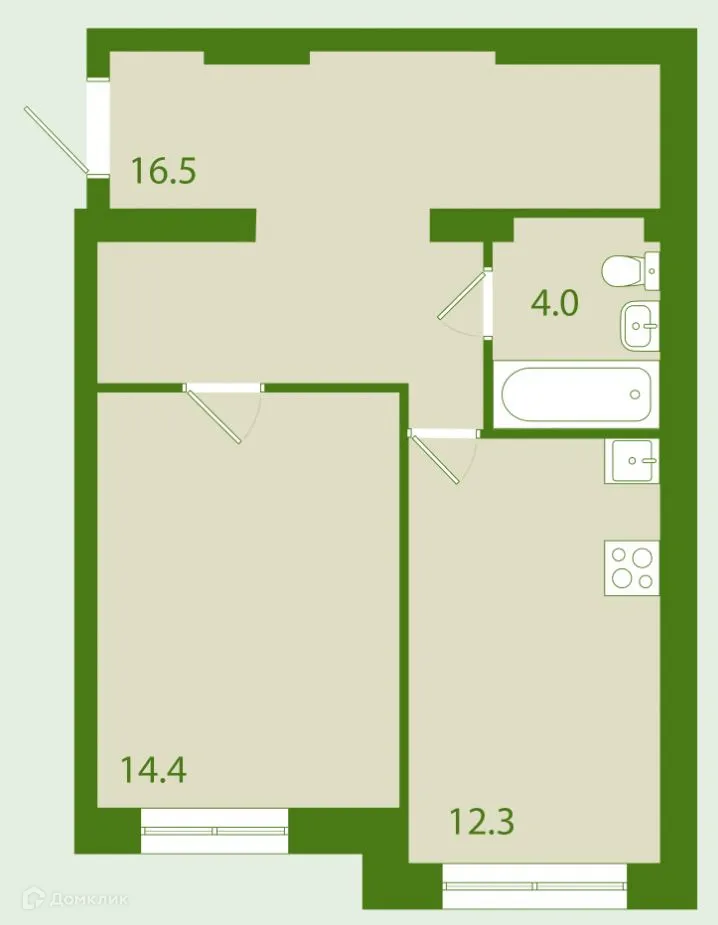 Фото квартиры в ЖК "Дмитровград"