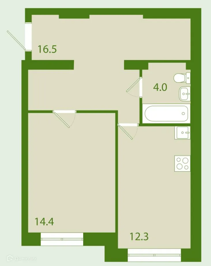 Фото квартиры в ЖК "Дмитровград"