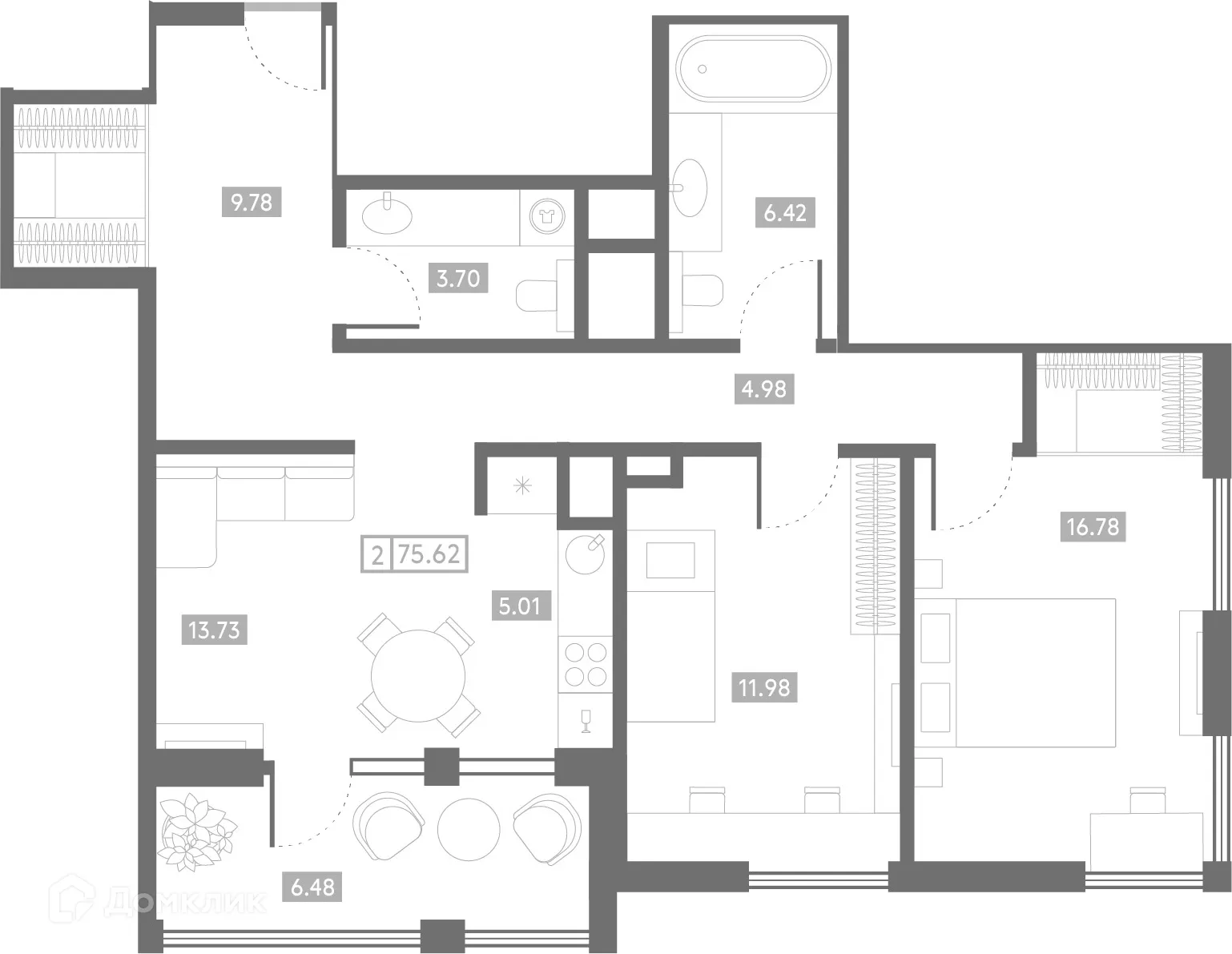 Фото квартиры в ЖК Клубный дом "Проявление"