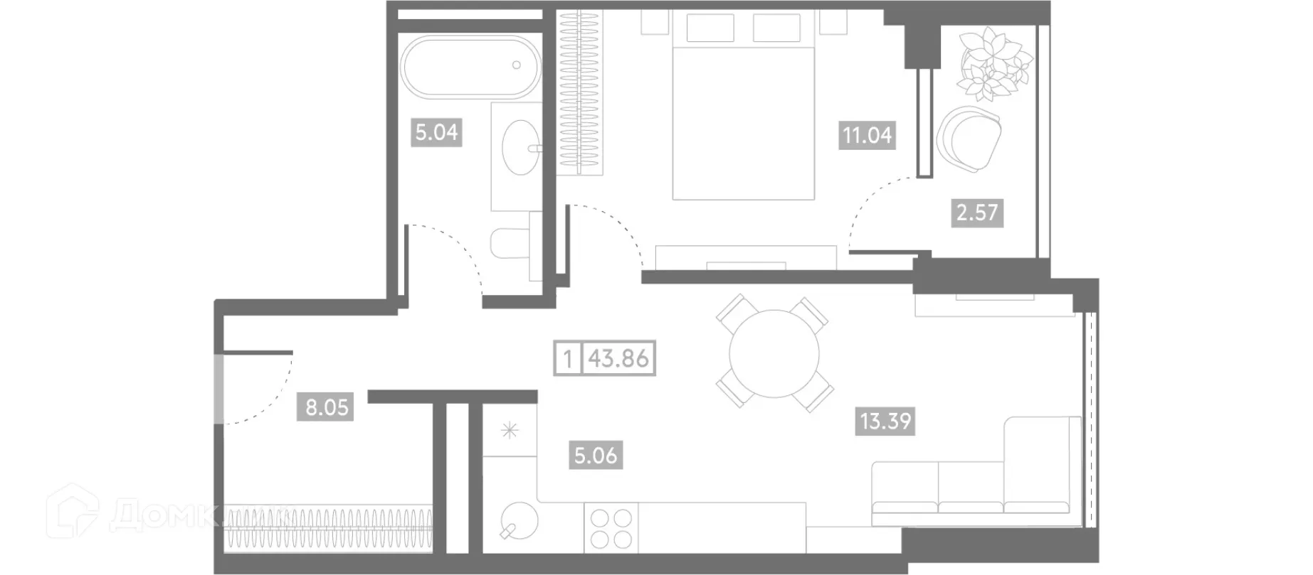 Фото квартиры в ЖК Клубный дом "Проявление"