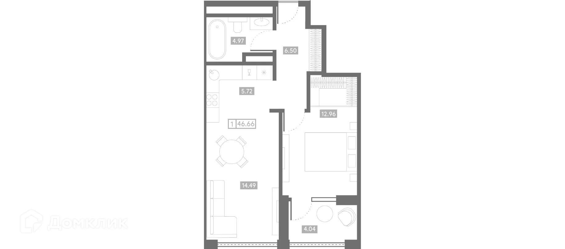Фото квартиры в ЖК Клубный дом "Проявление"