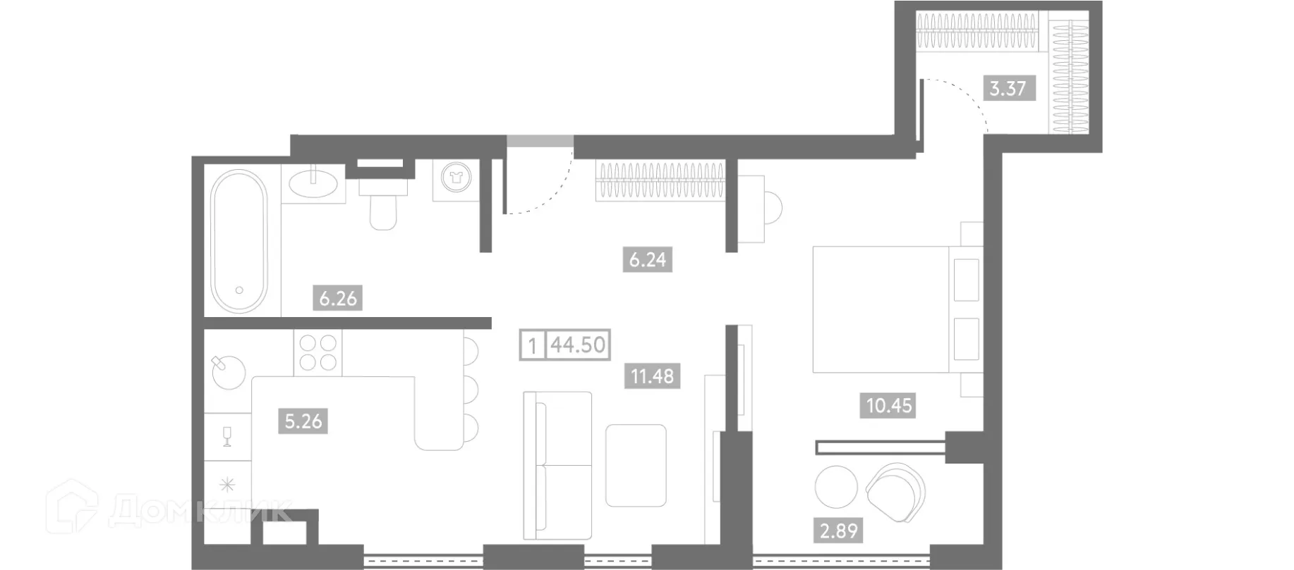 Фото квартиры в ЖК Клубный дом "Проявление"