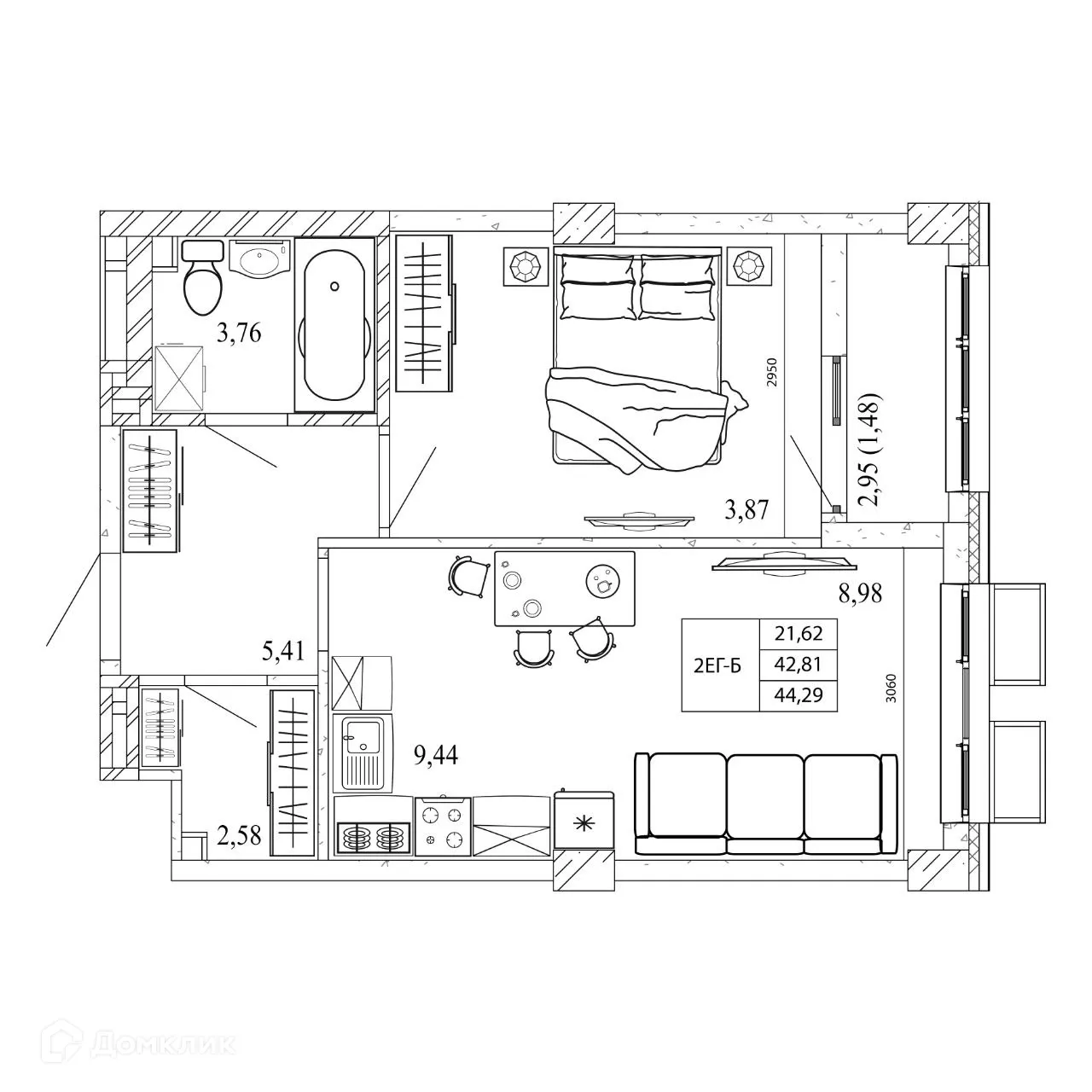 Фото квартиры в ЖК Орион