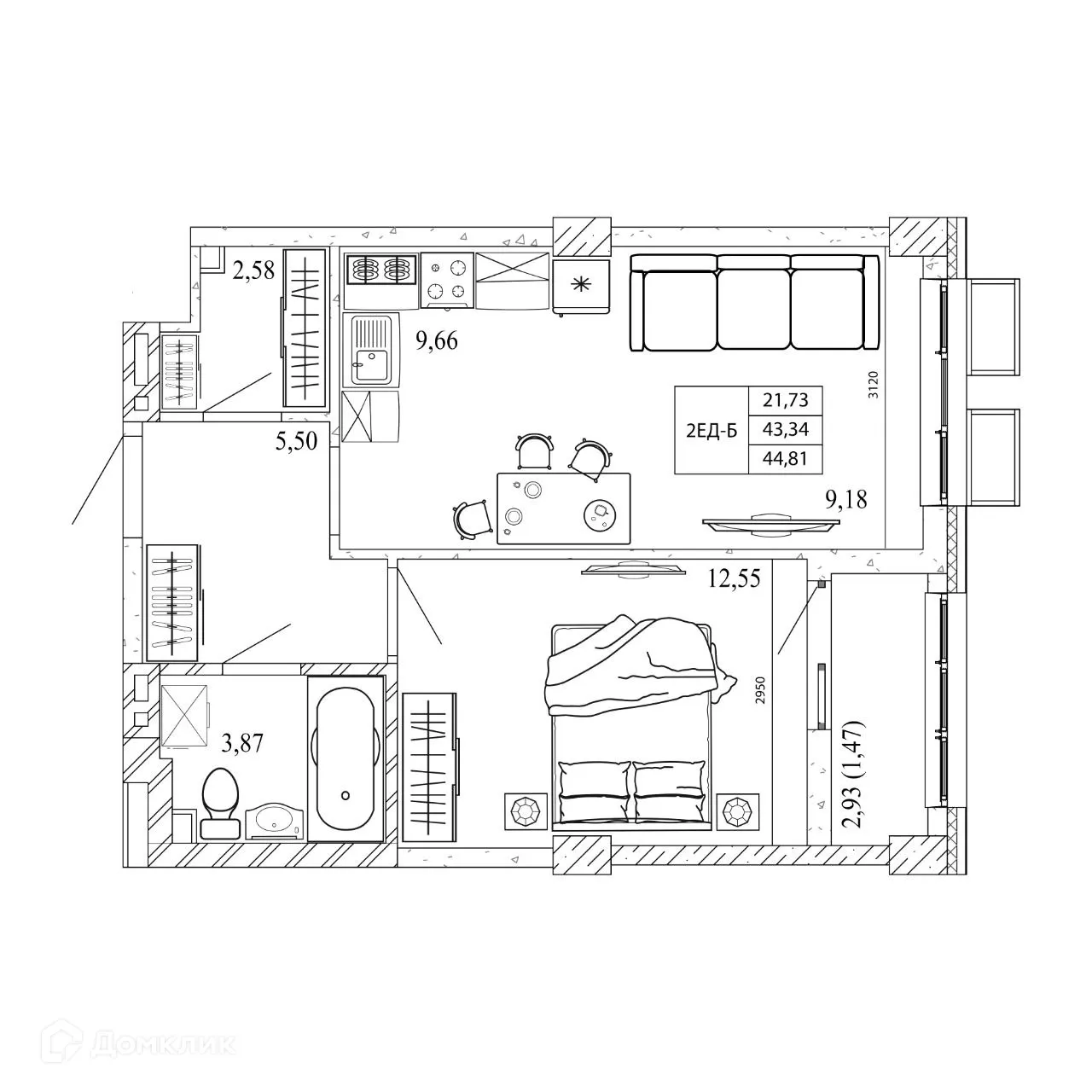 Фото квартиры в ЖК Орион