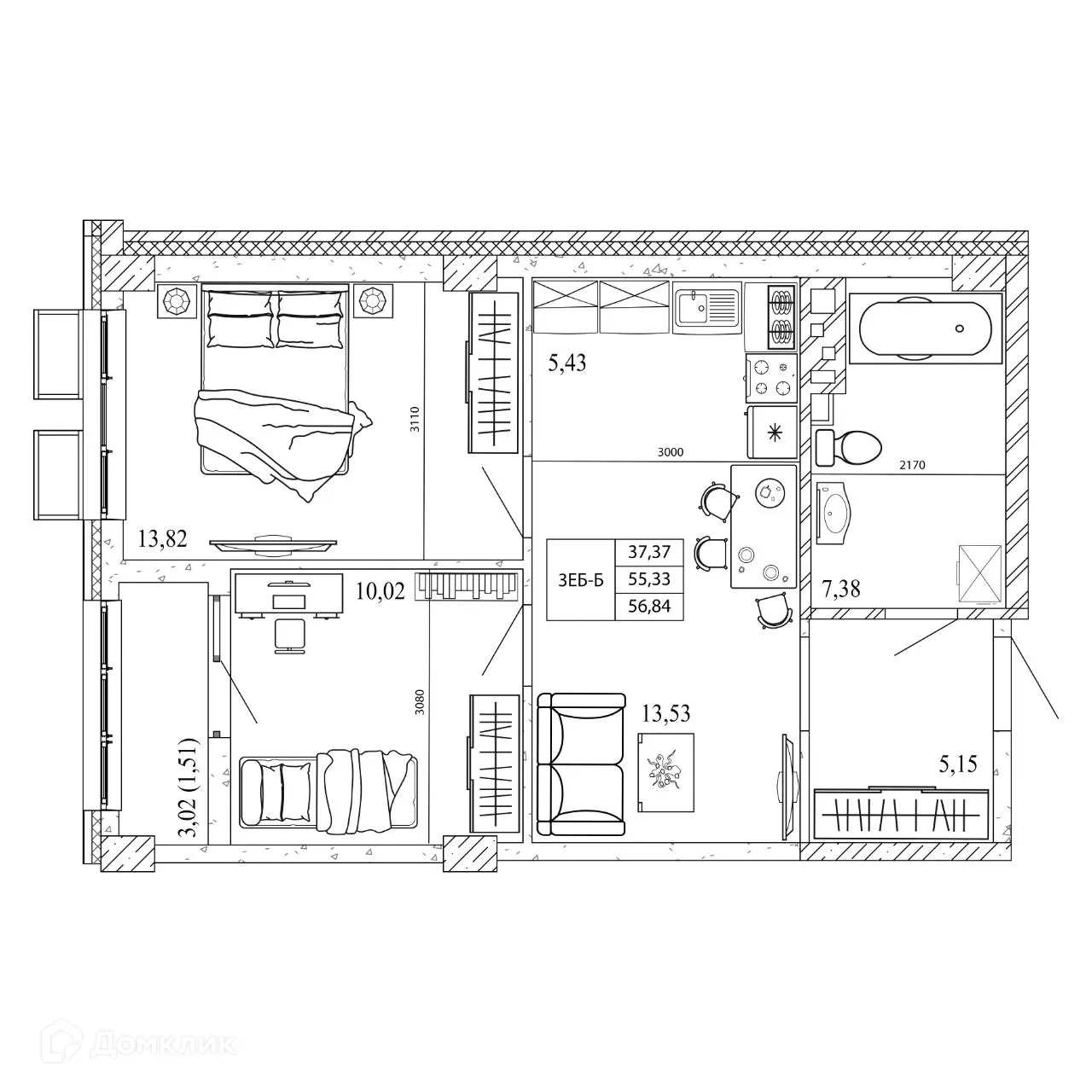 Фото квартиры в ЖК Орион