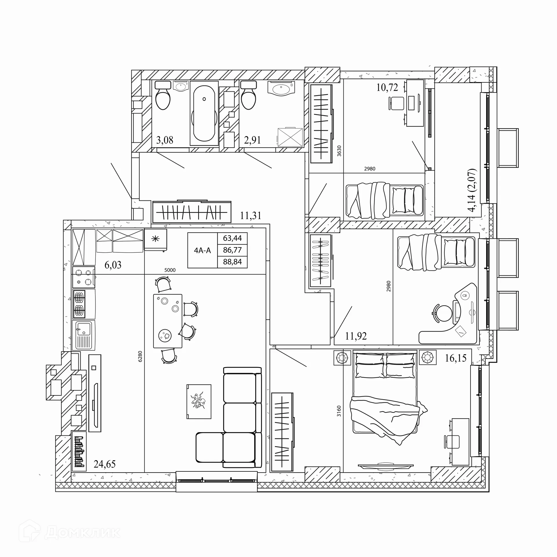 Фото квартиры в ЖК Орион