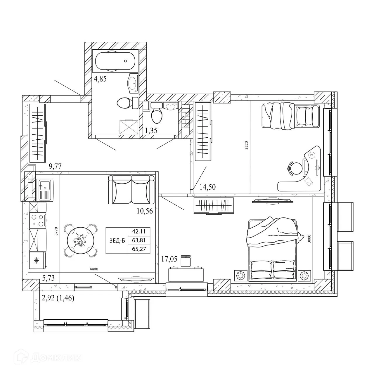 Фото квартиры в ЖК Орион