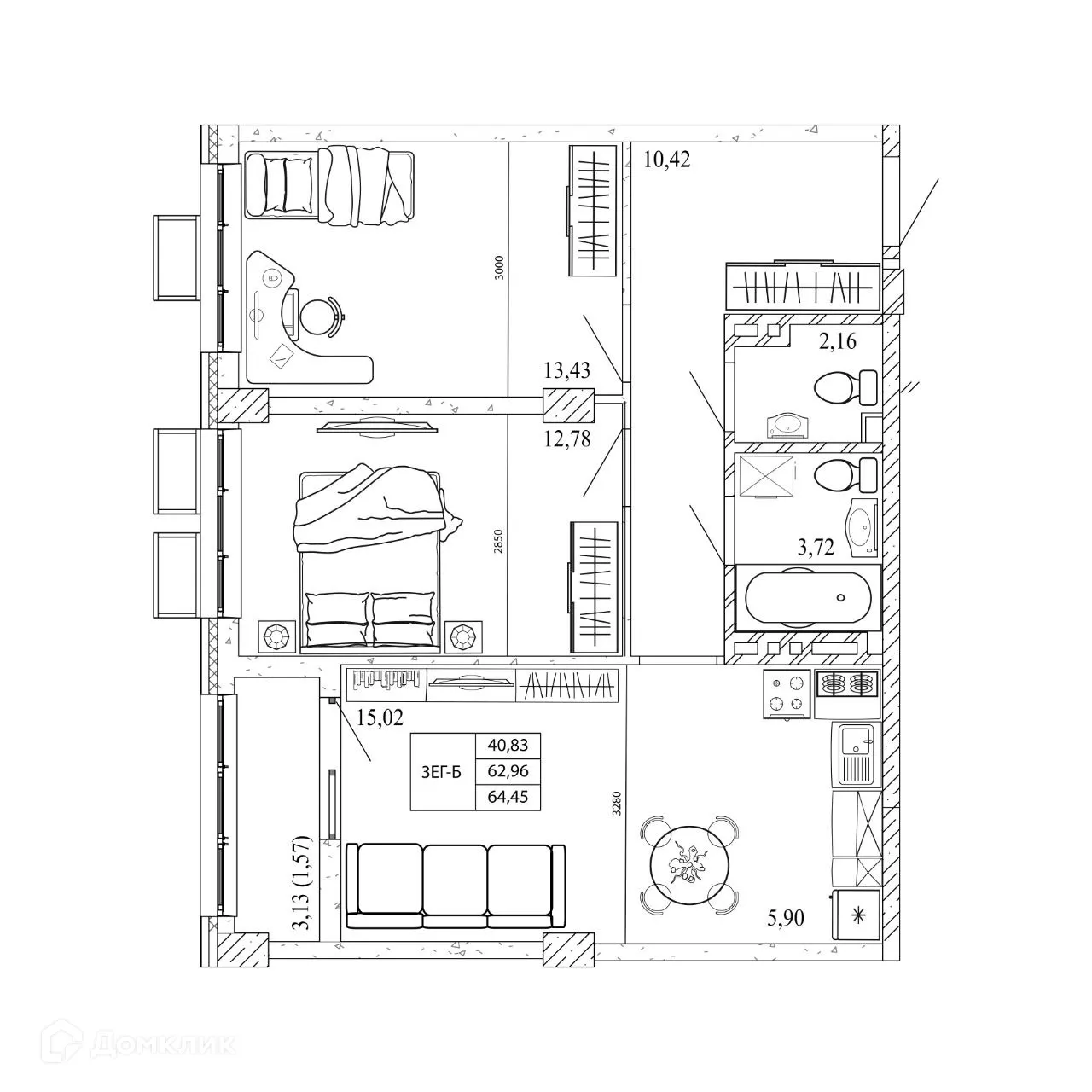 Фото квартиры в ЖК Орион