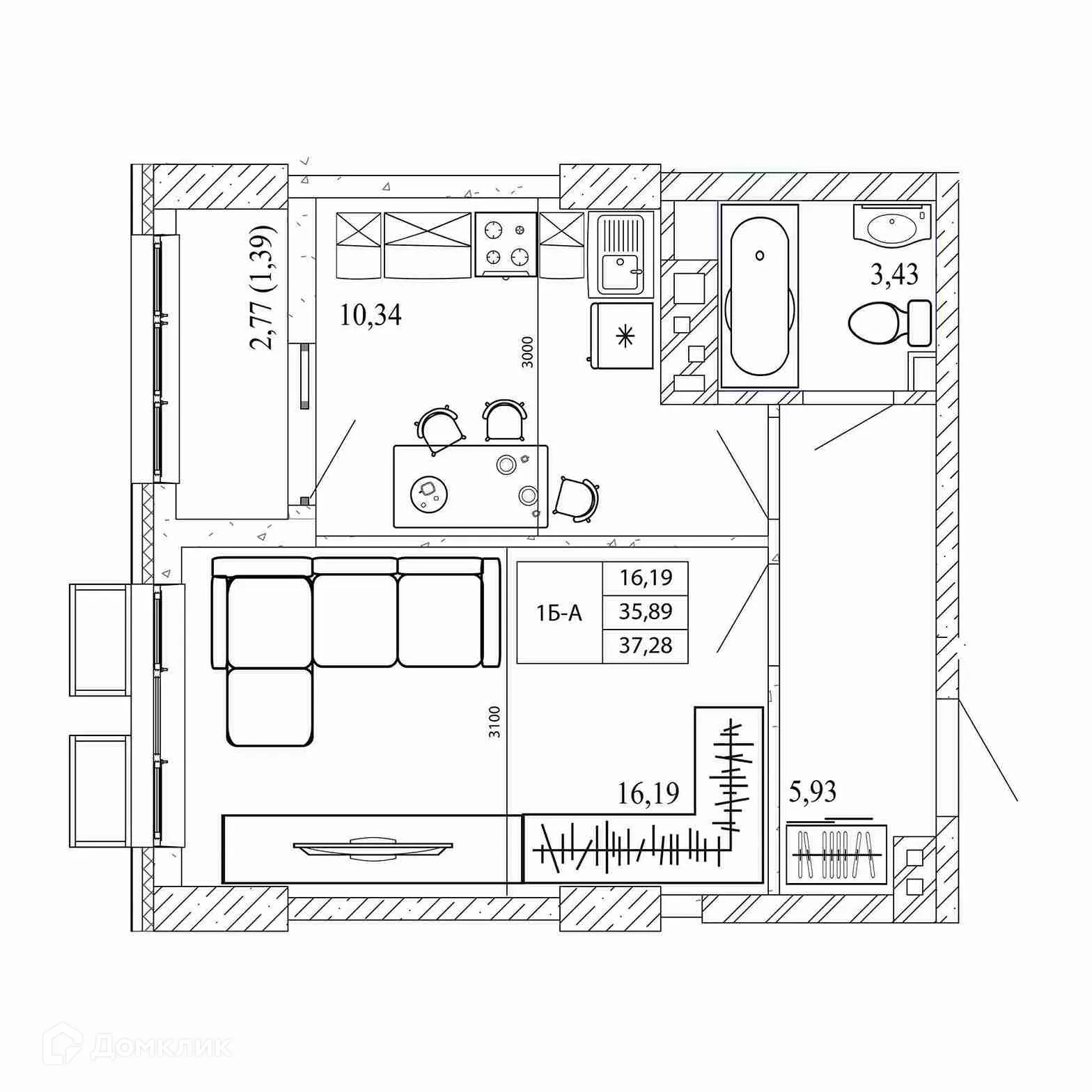 Фото квартиры в ЖК Орион