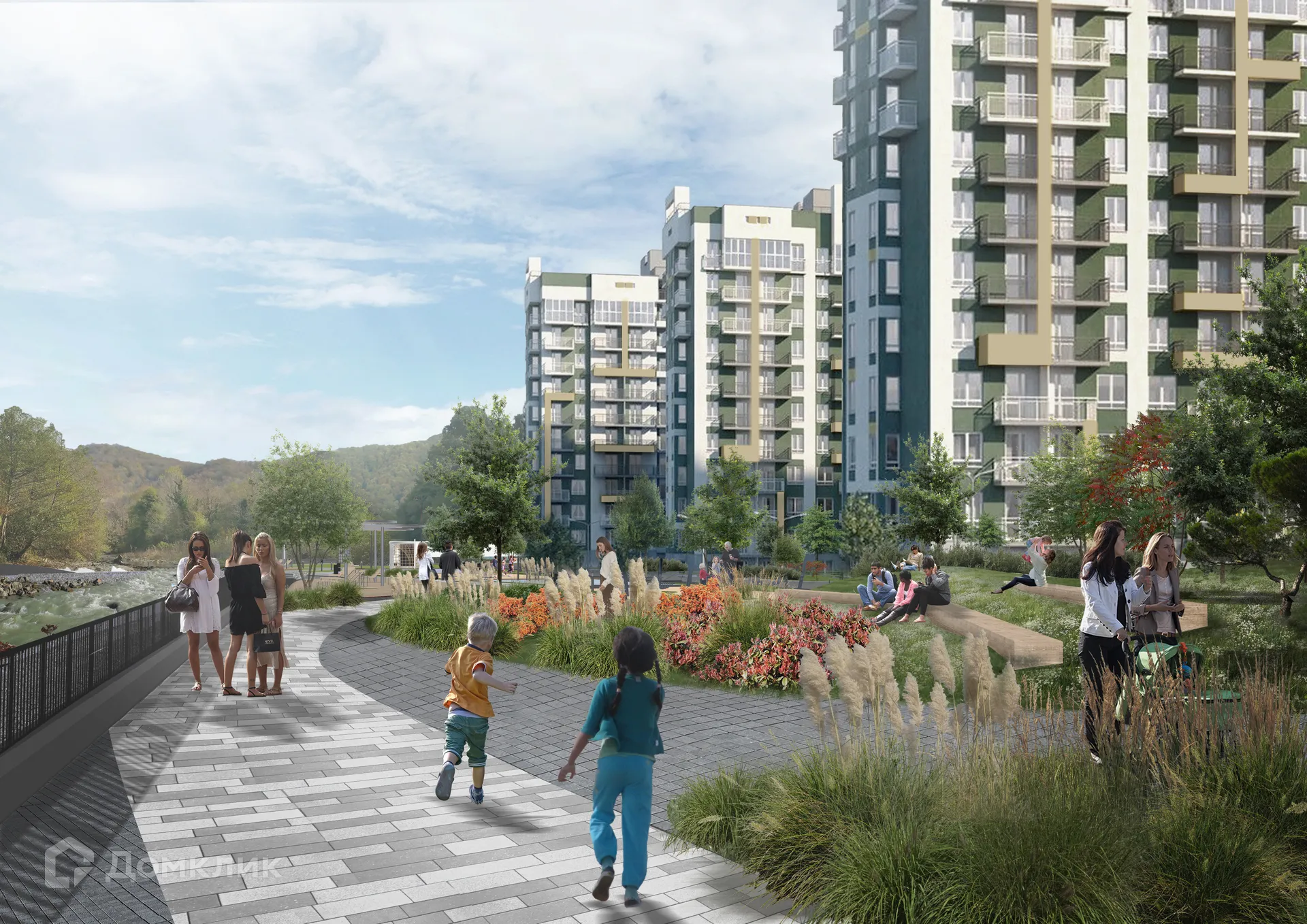 Планировка 1-комнатной квартиры 37.1 м² в ЖК ЖК ФЛОРА, г. Сочи — фото 1