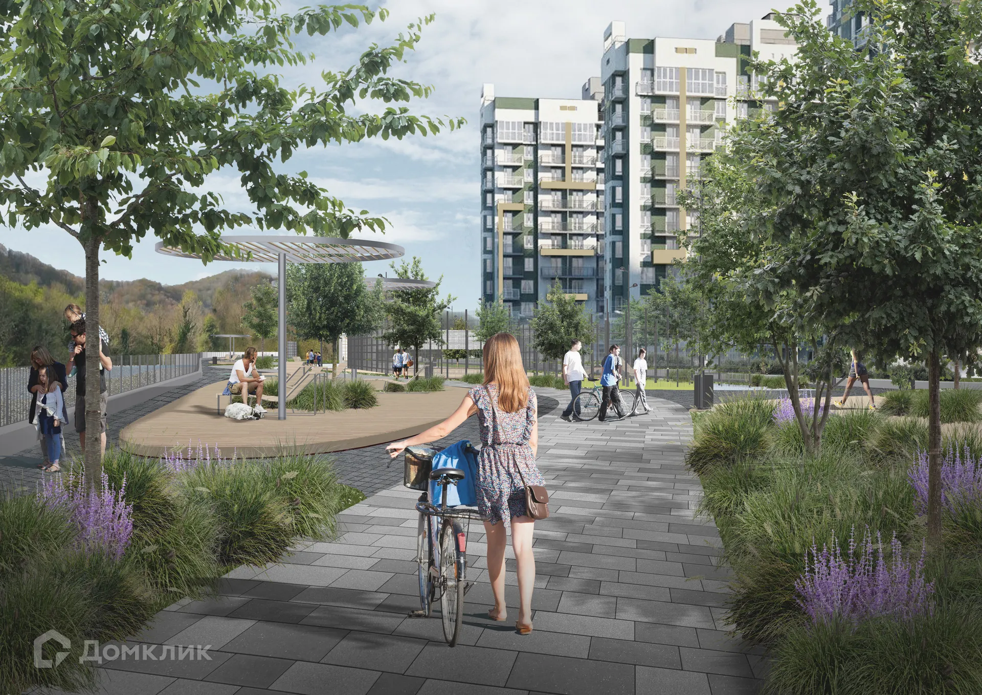 Планировка 1-комнатной квартиры 37.1 м² в ЖК ЖК ФЛОРА, г. Сочи — фото 2