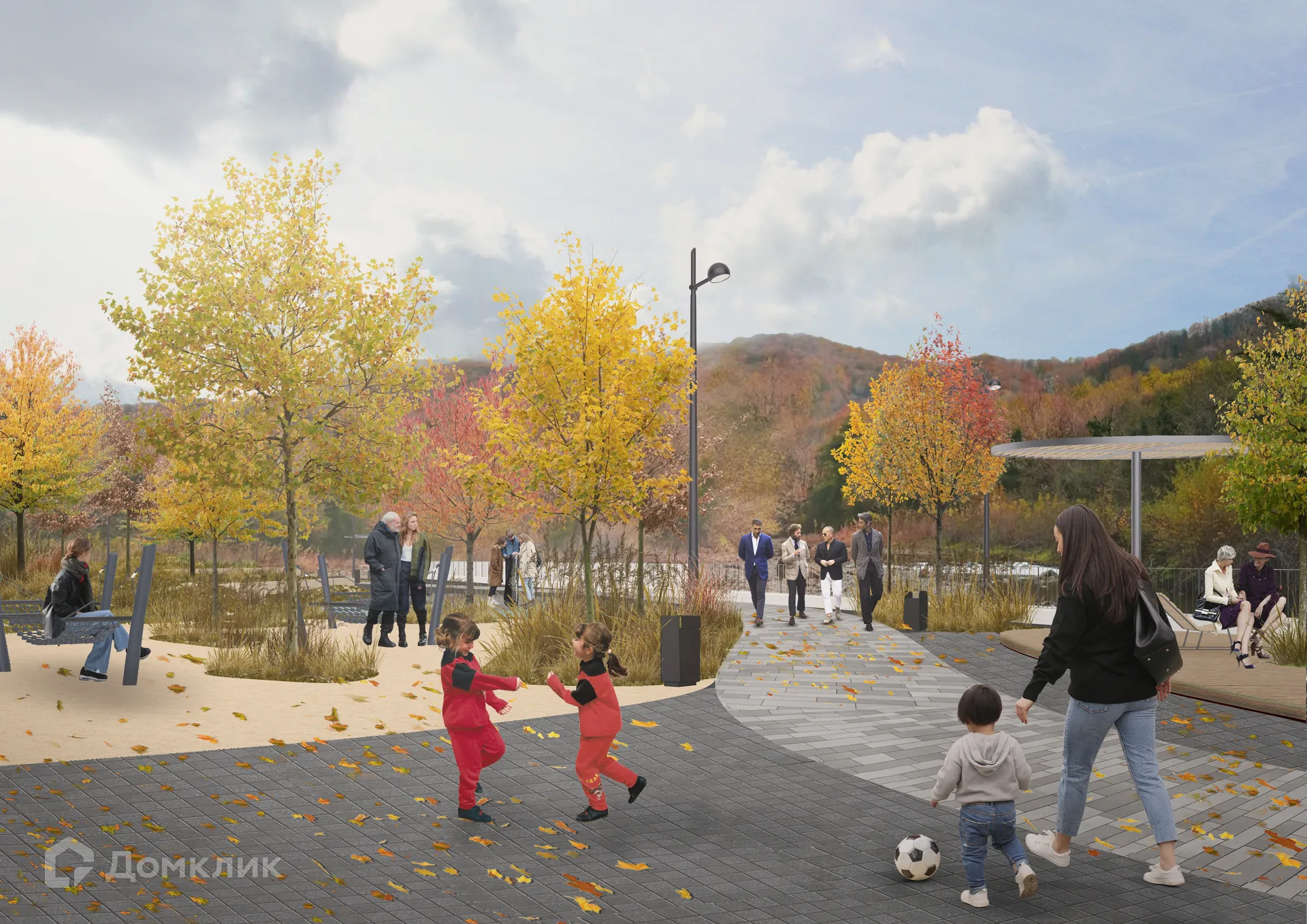 Планировка 1-комнатной квартиры 37.1 м² в ЖК ЖК ФЛОРА, г. Сочи — фото 3