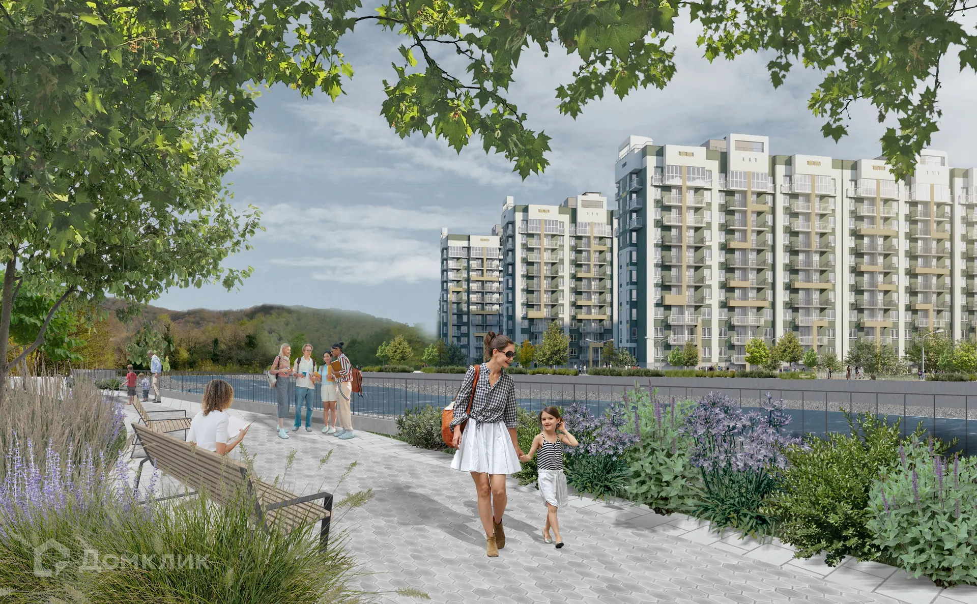 Планировка 1-комнатной квартиры 37.1 м² в ЖК ЖК ФЛОРА, г. Сочи — фото 7