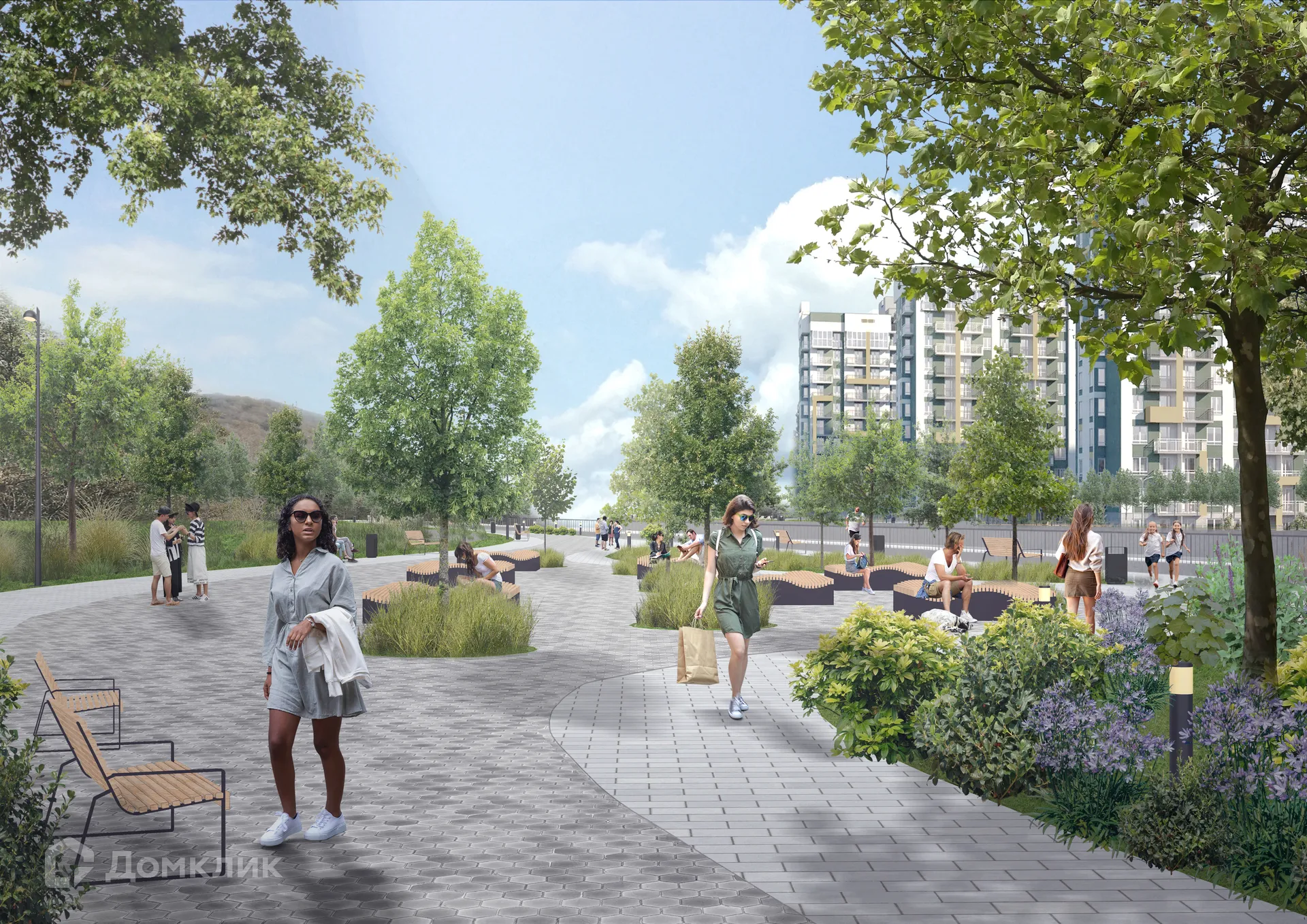 Планировка 1-комнатной квартиры 37.1 м² в ЖК ЖК ФЛОРА, г. Сочи — фото 9