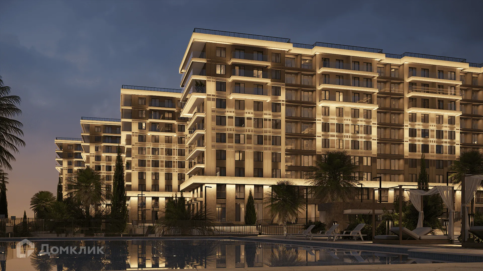 Планировка 3-комнатной квартиры 58.7 м² в ЖК ЖК Гостиничный комплекс "Нескучный сад", г. Сочи — фото 11