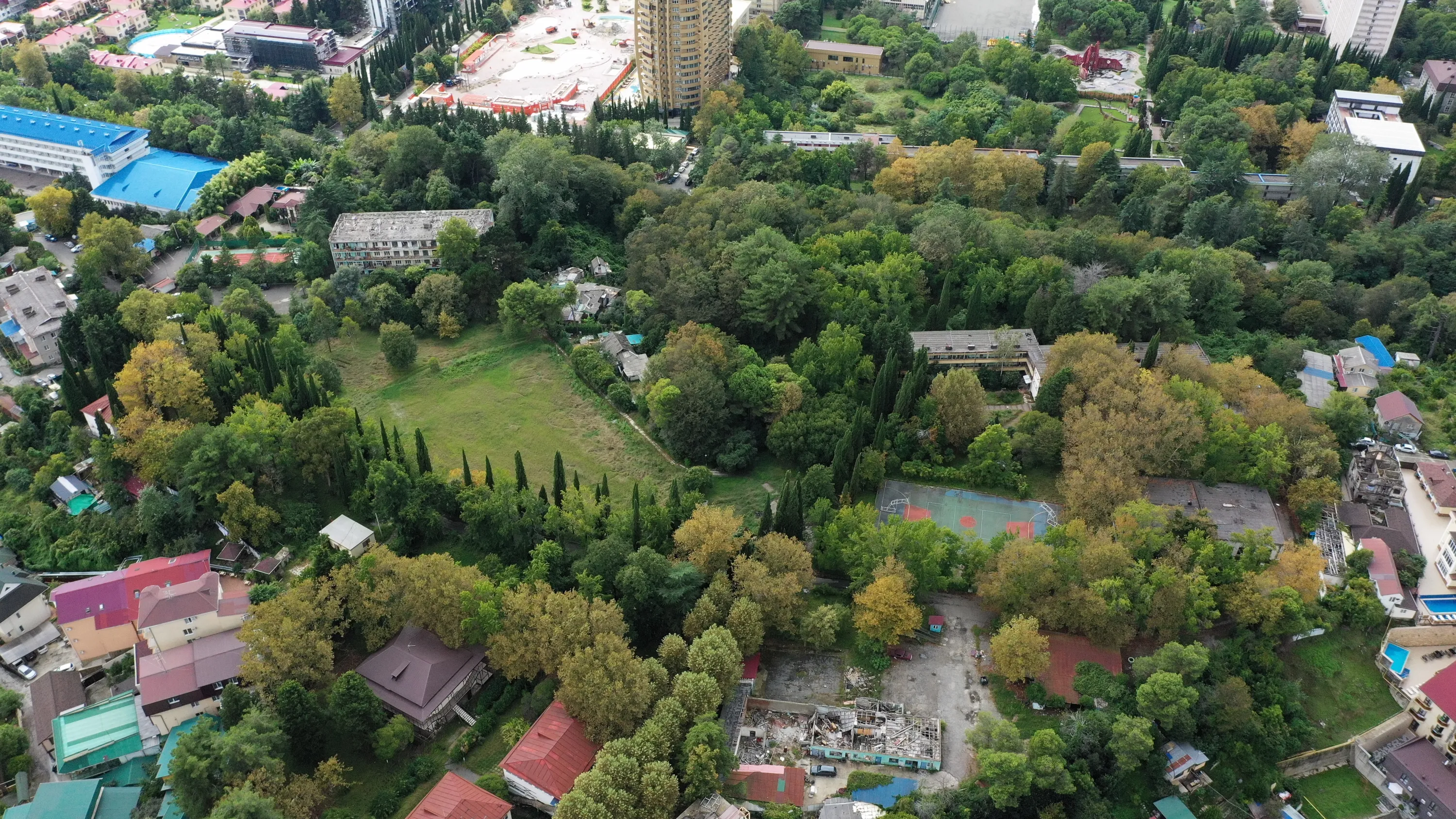 ЖК Гостиничный комплекс "Нескучный сад" ход строительства
