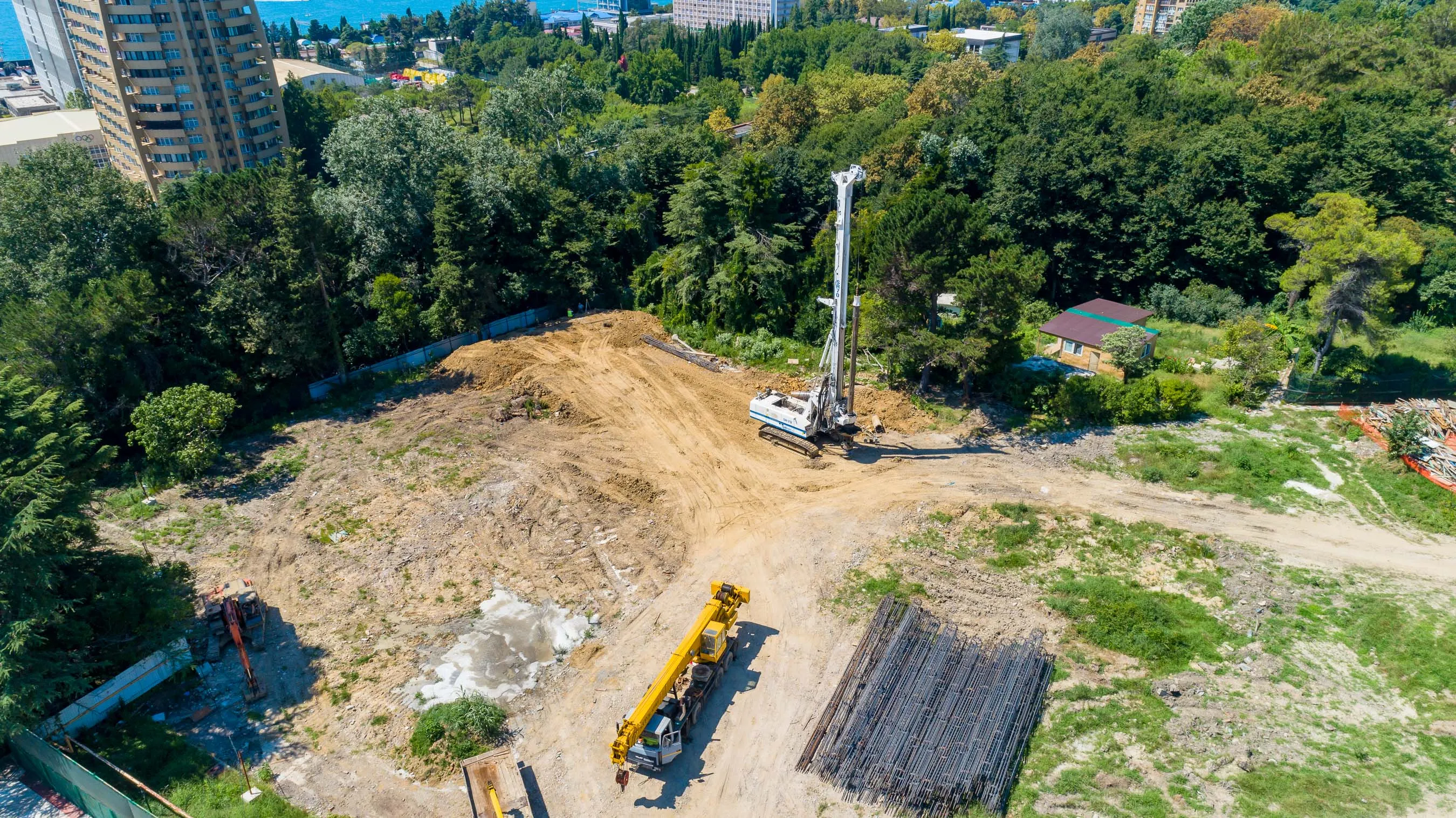 ЖК Гостиничный комплекс "Нескучный сад" ход строительства