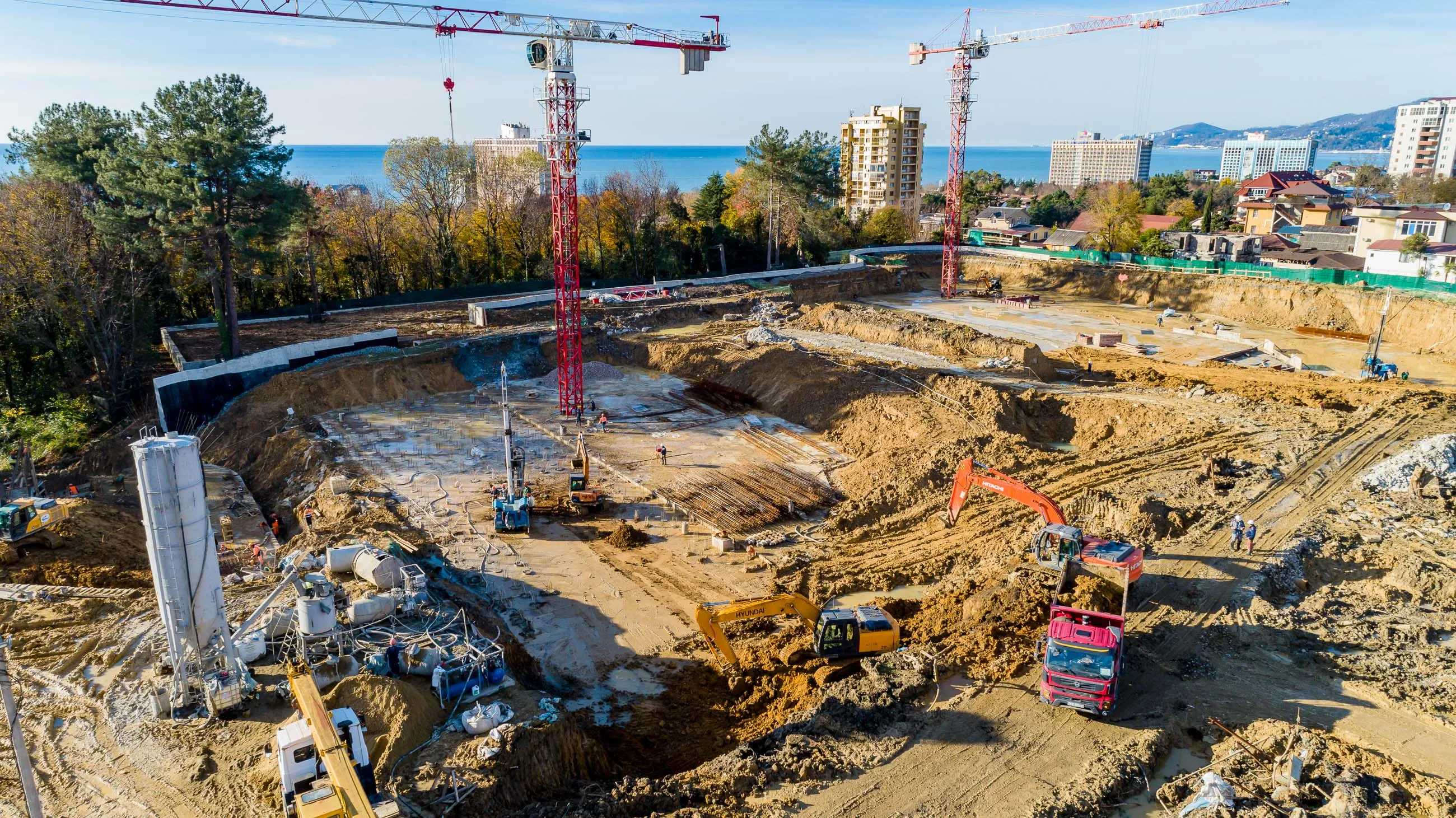 ЖК Гостиничный комплекс "Нескучный сад" ход строительства