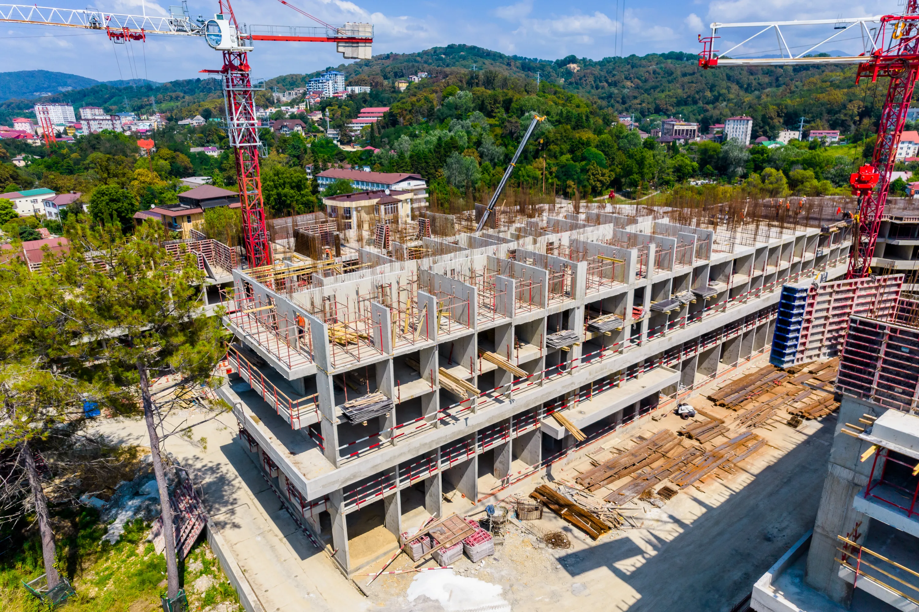 ЖК Гостиничный комплекс "Нескучный сад" ход строительства