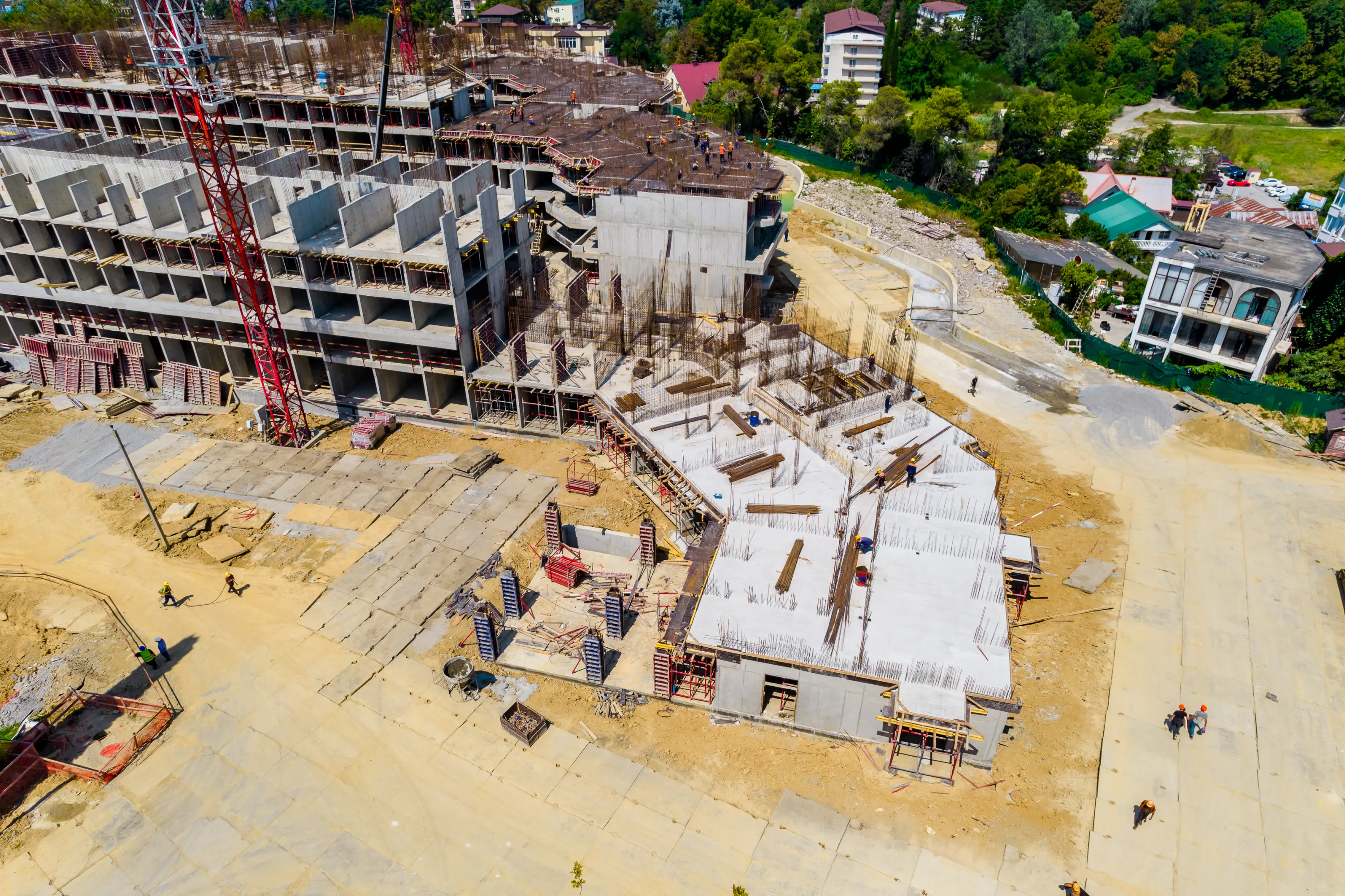 ЖК Гостиничный комплекс "Нескучный сад" ход строительства