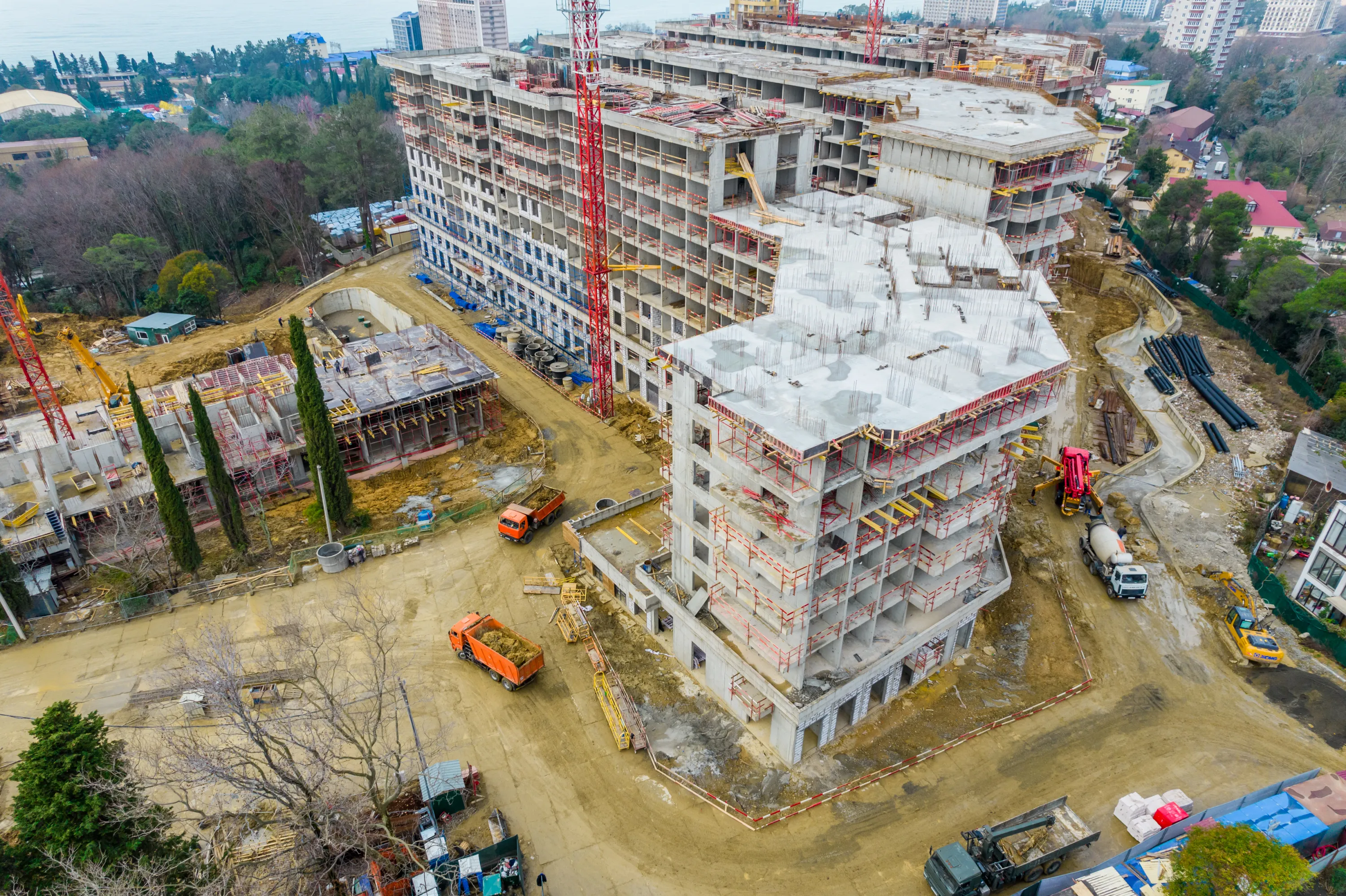 ЖК Гостиничный комплекс "Нескучный сад" ход строительства