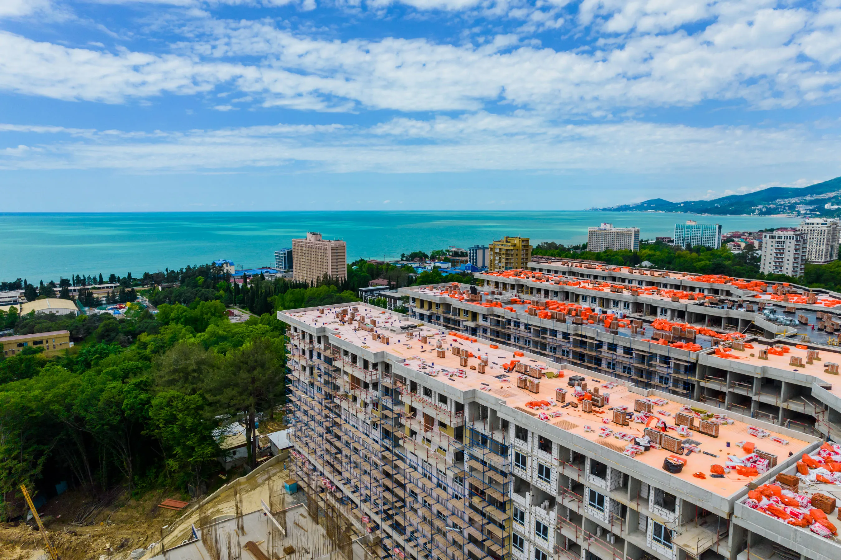 ЖК Гостиничный комплекс "Нескучный сад" ход строительства