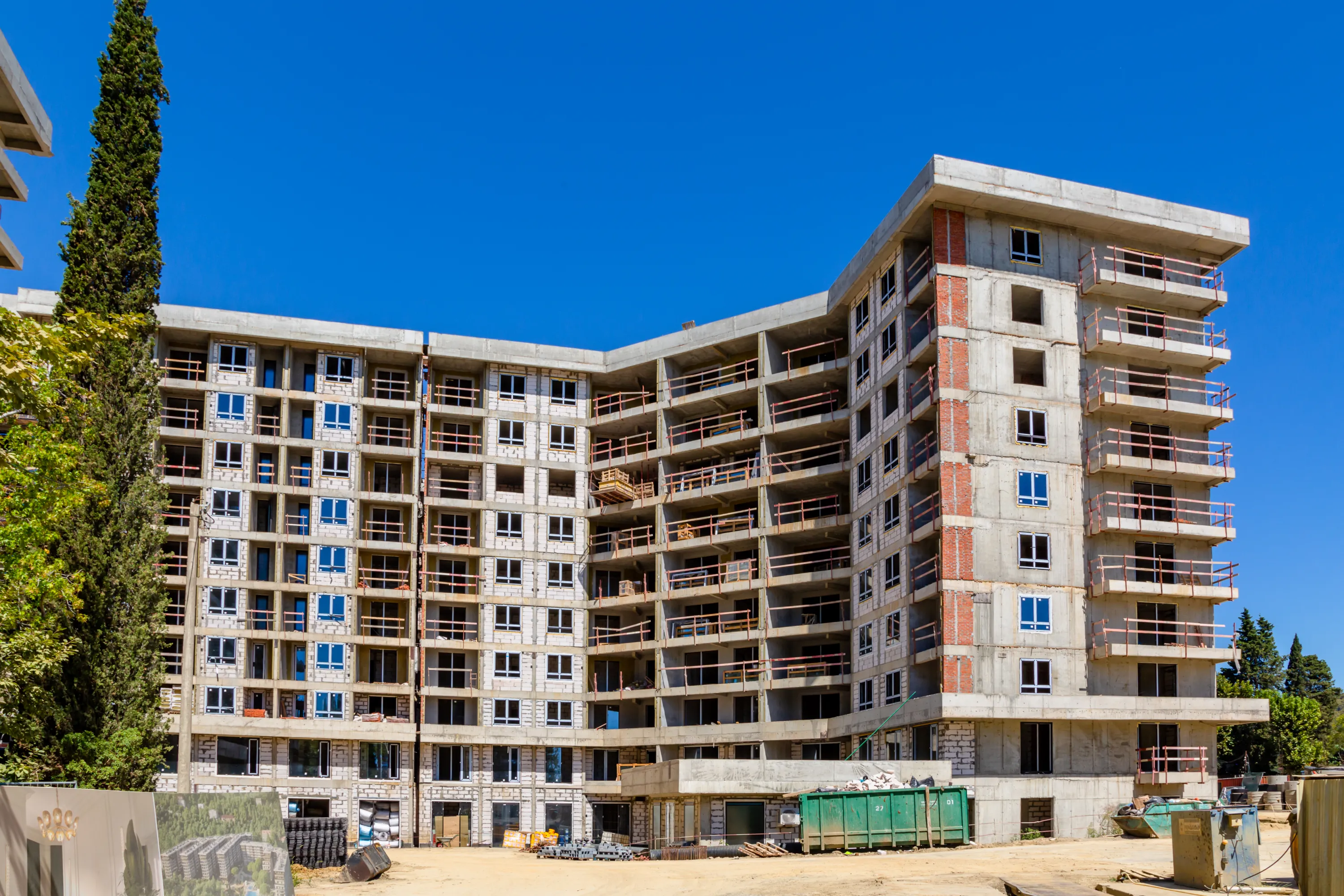 ЖК Гостиничный комплекс "Нескучный сад" ход строительства