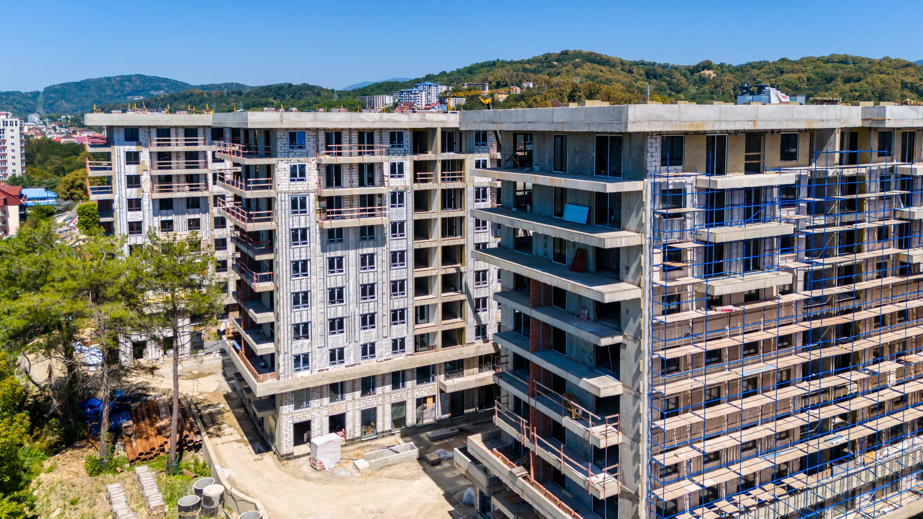 ЖК Гостиничный комплекс "Нескучный сад" ход строительства