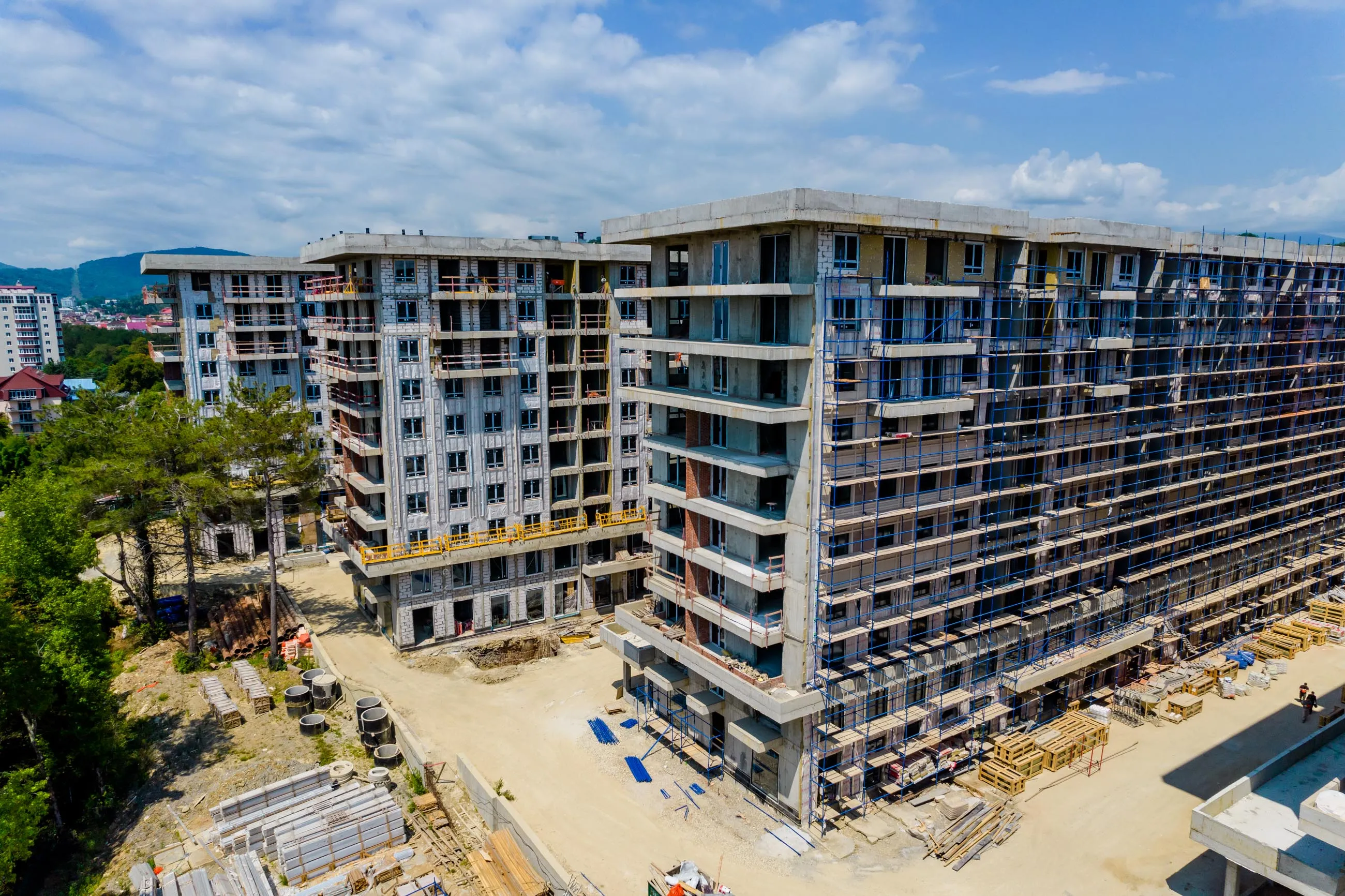 ЖК Гостиничный комплекс "Нескучный сад" ход строительства