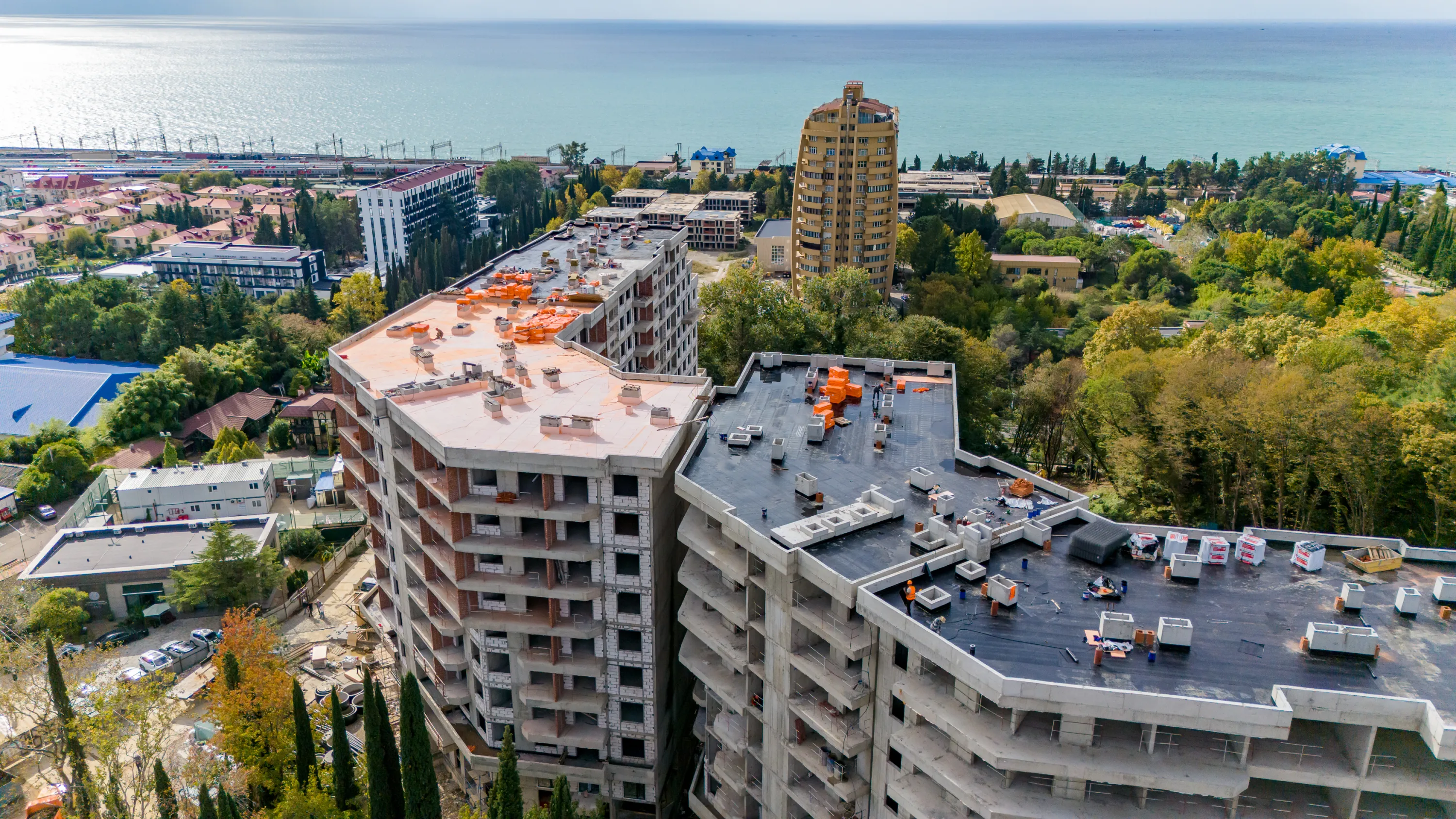 ЖК Гостиничный комплекс "Нескучный сад" ход строительства
