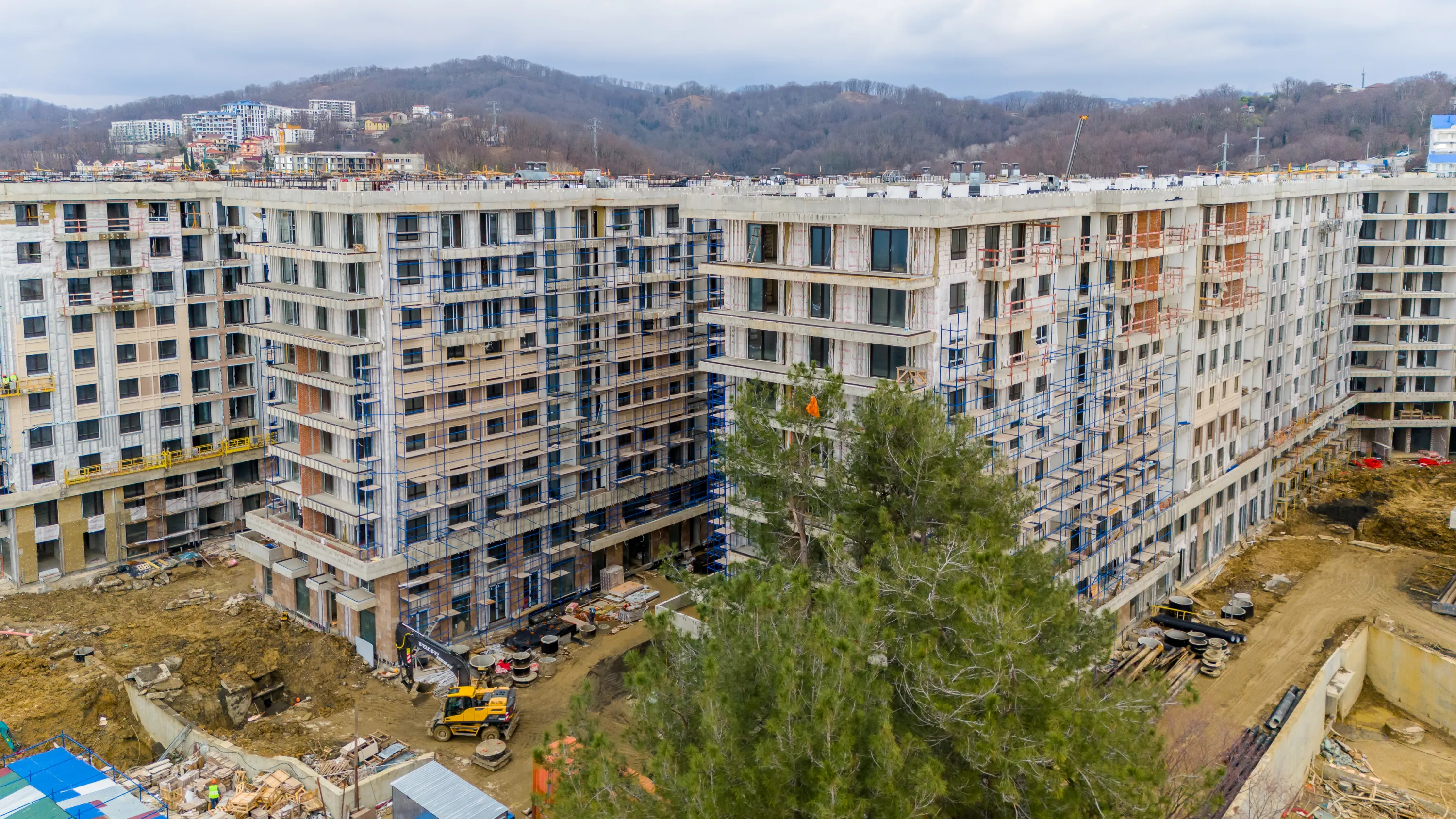 ЖК Гостиничный комплекс "Нескучный сад" ход строительства
