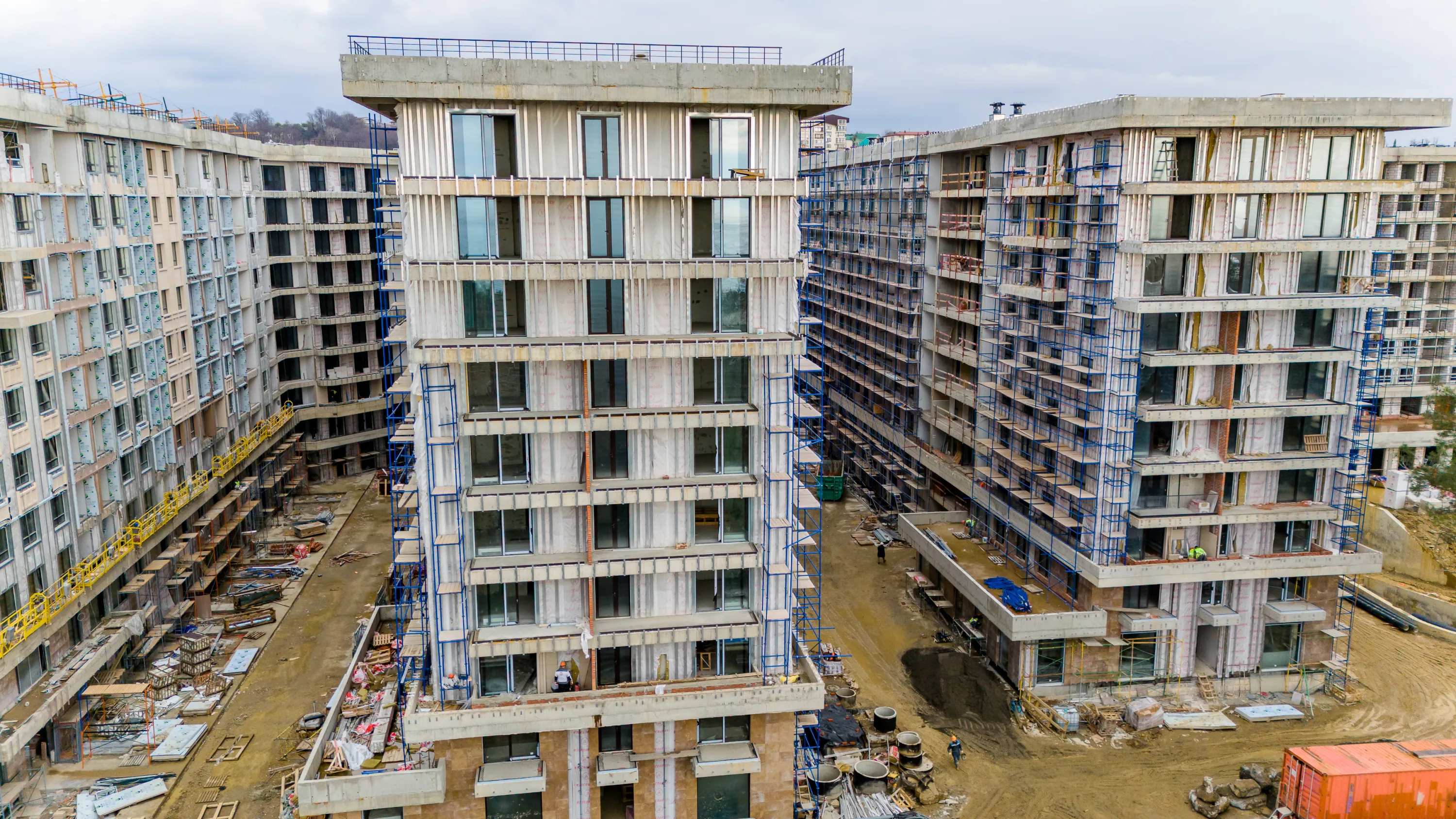 ЖК Гостиничный комплекс "Нескучный сад" ход строительства