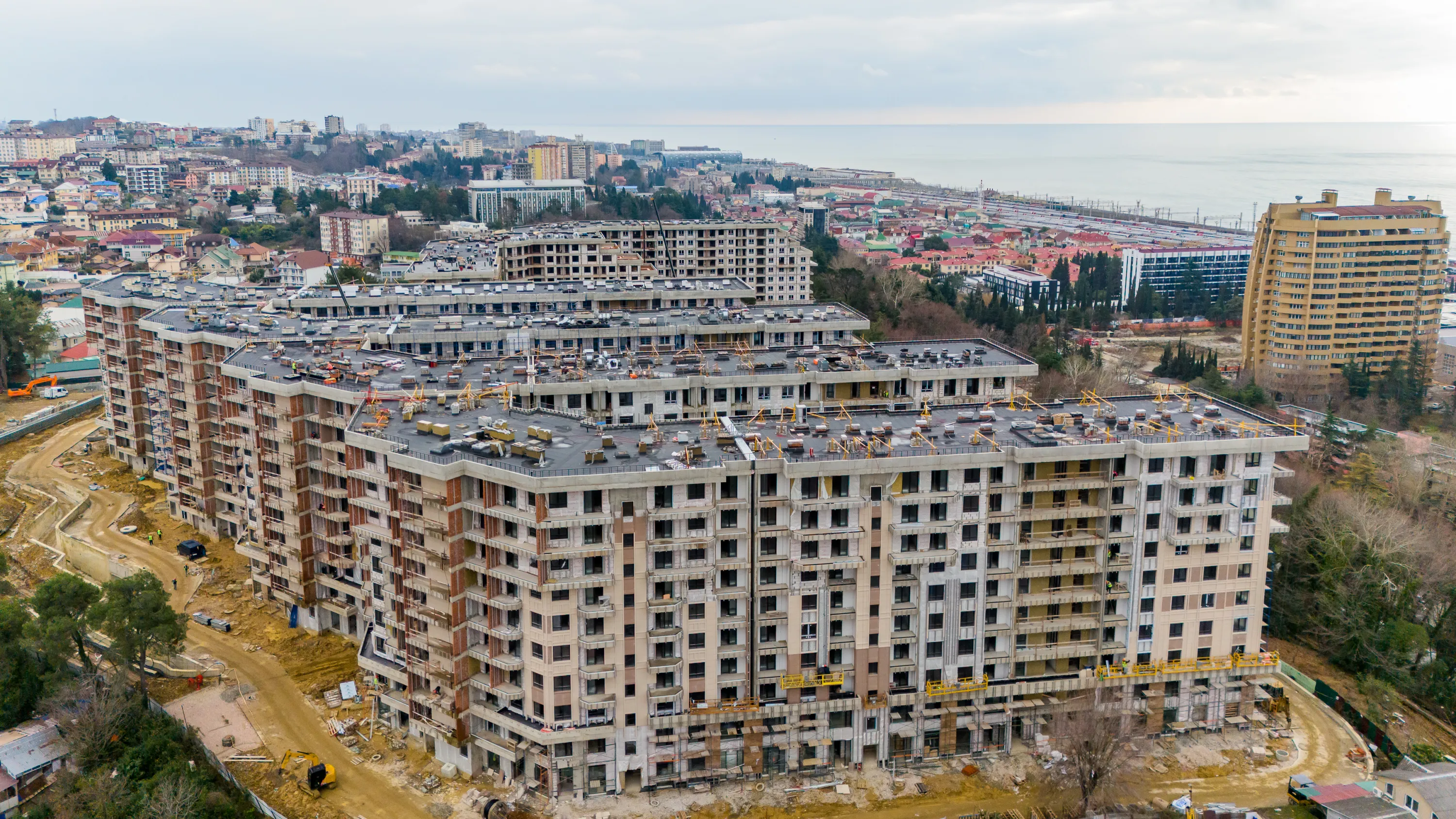ЖК Гостиничный комплекс "Нескучный сад" ход строительства