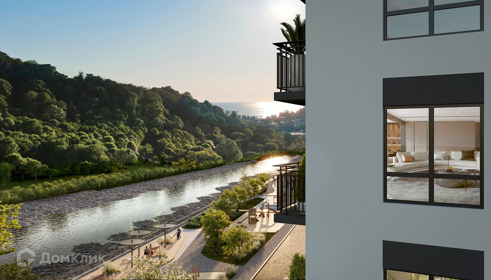 Планировка 1-комнатной квартиры 37 м² в ЖК ЖК Лестория, г. Сочи — фото 7