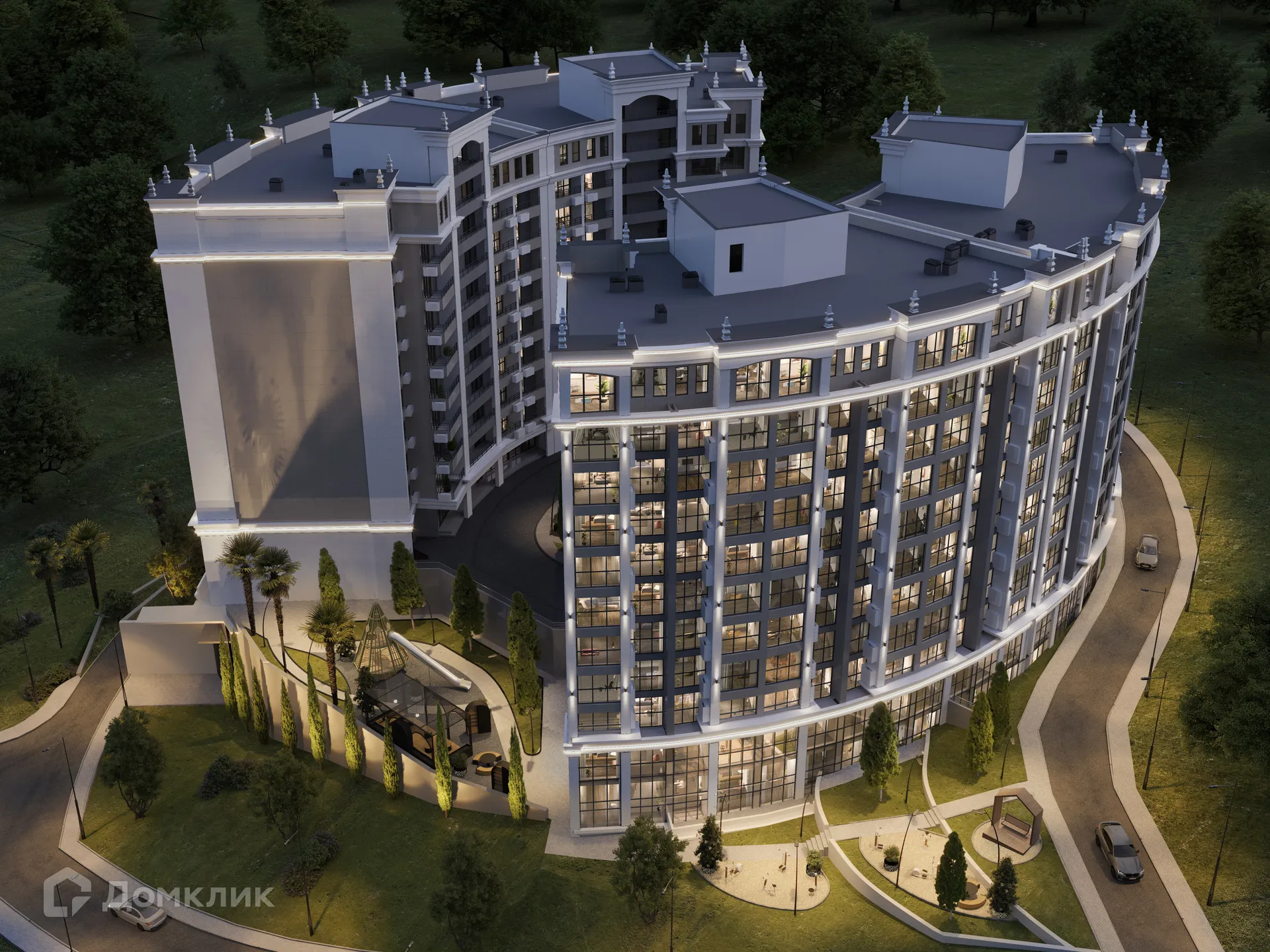 Планировка 1-комнатной квартиры 36.17 м² в ЖК ЖК Отражение, г. Сочи — фото 2