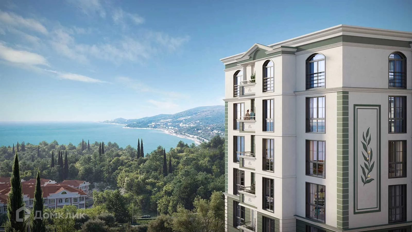 Планировка 1-комнатной квартиры 30.2 м² в ЖК ЖК OLIVIA (ОЛИВИА), г. Сочи — фото 2