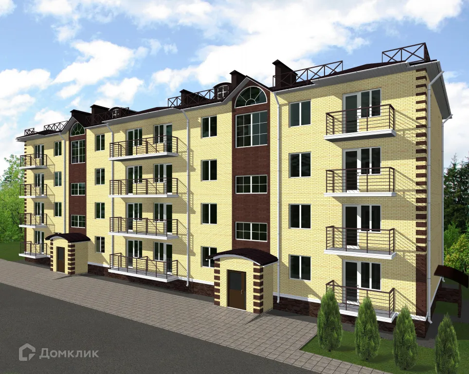 Планировка 1-комнатной квартиры 35.62 м² в ЖК ЖК Родной Град, г. Сочи — фото 2