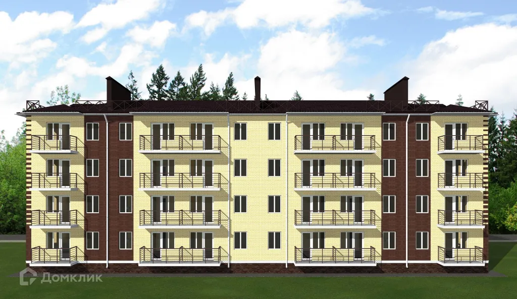 Планировка 1-комнатной квартиры 35.62 м² в ЖК ЖК Родной Град, г. Сочи — фото 5