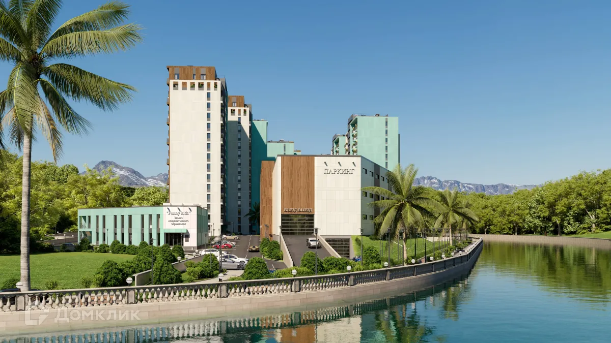 Планировка студии квартиры 33.9 м² в ЖК ЖК "Чайные холмы", г. Сочи — фото 2