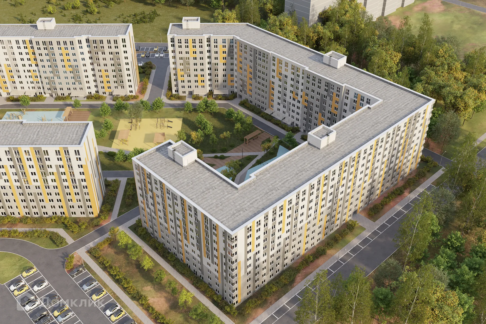 Планировка 1-комнатной квартиры 34.88 м² в ЖК ЖК Южный бульвар, г. Тольятти — фото 2