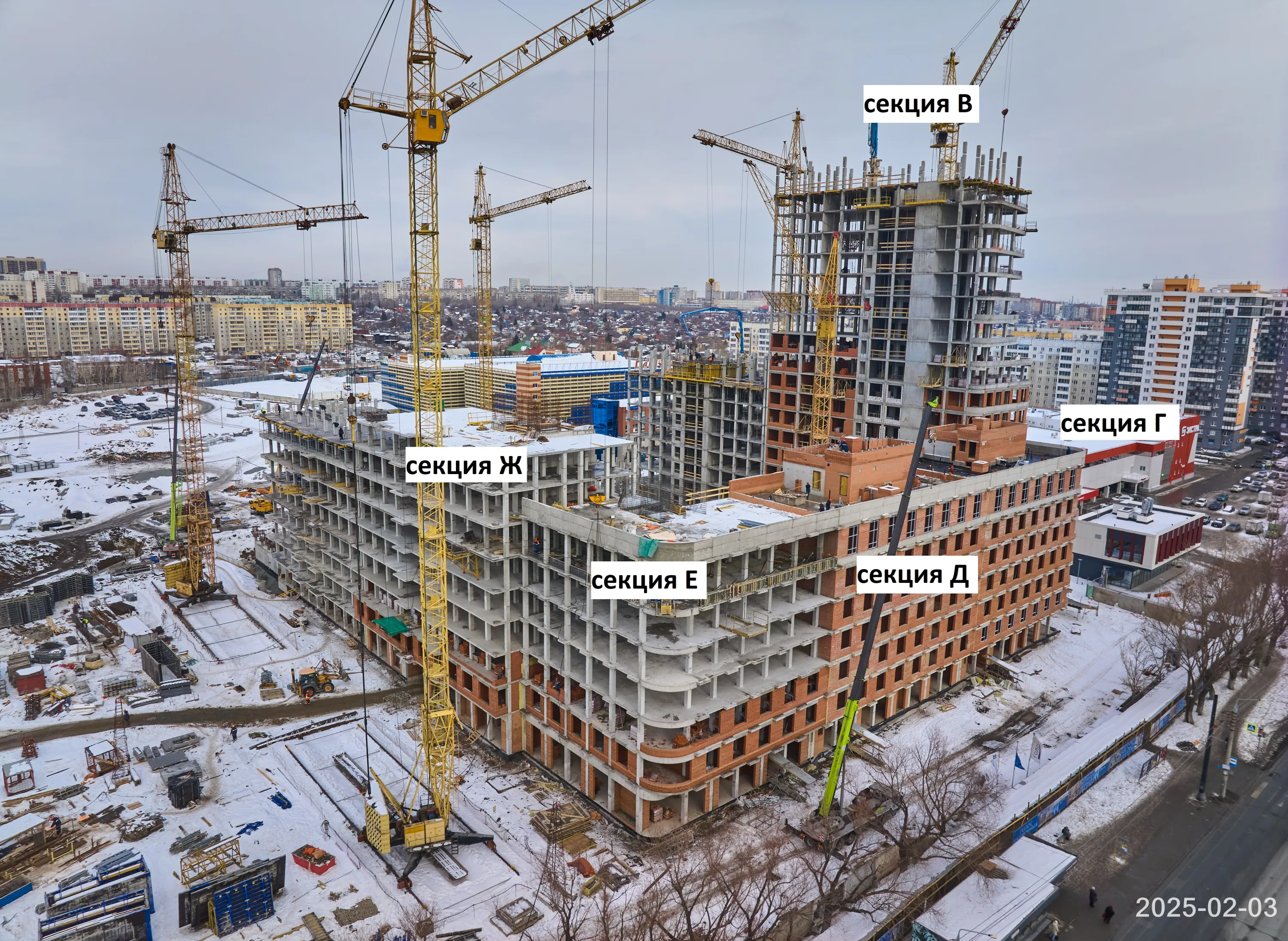 ЖК Голос Кашириных ход строительства